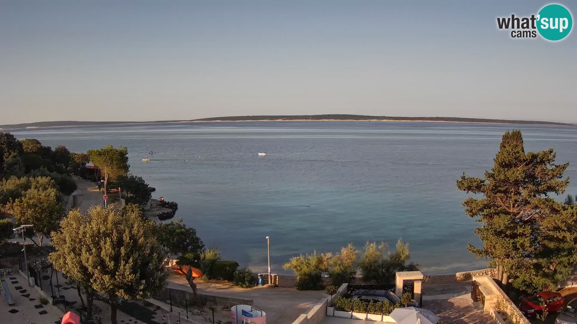 Webcam Plaža Male Mandre – Live View from Pag Island