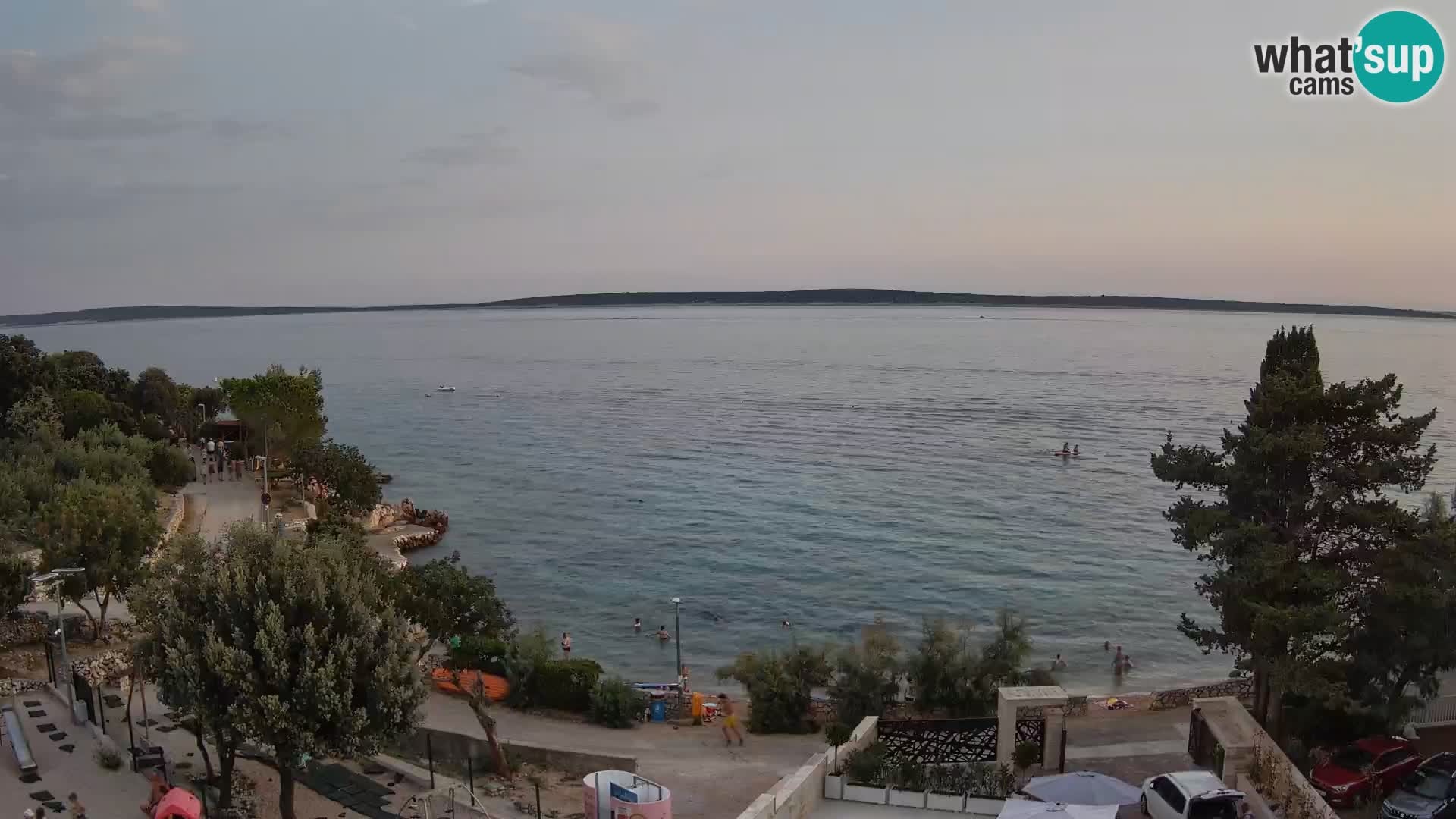 Webcam Strand Male Mandre – Liveblick von der Insel Pag