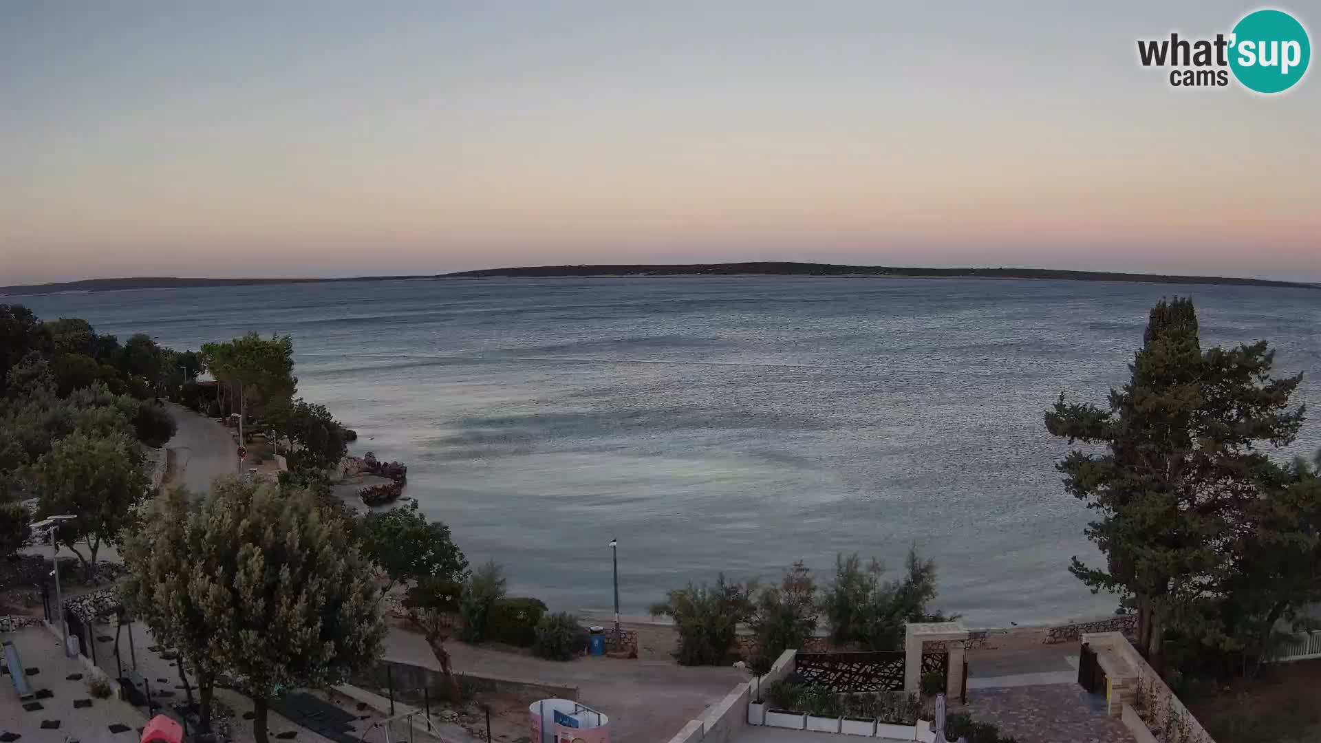 Webcam Plaža Male Mandre – Live View from Pag Island