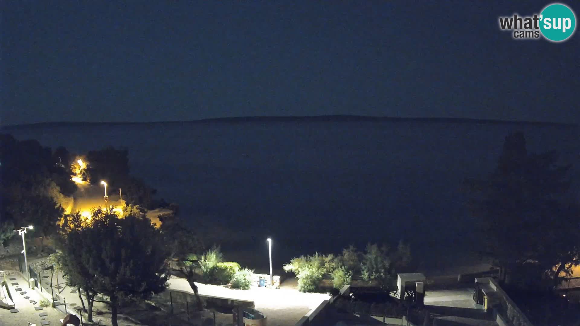 Webcam Plaža Male Mandre – Diretta dalla spiaggia sull’isola di Pag