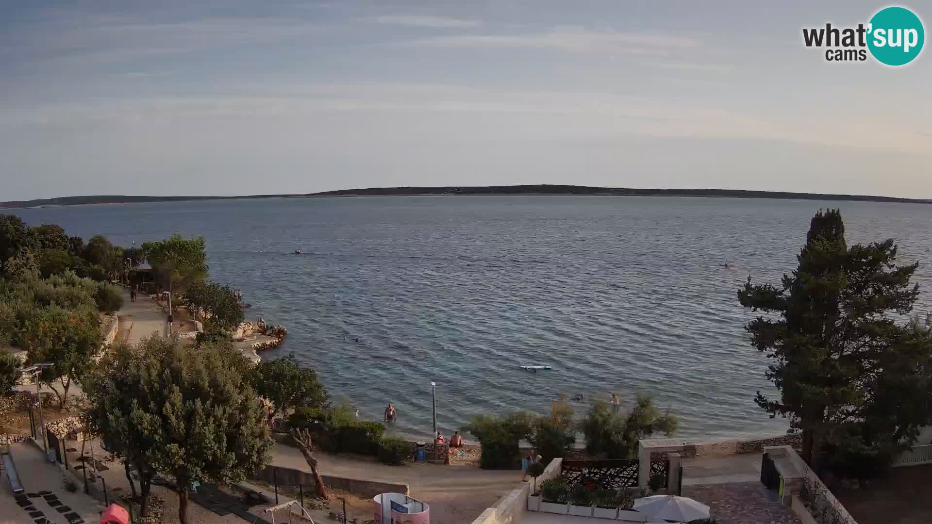 Webcam Strand Male Mandre – Liveblick von der Insel Pag
