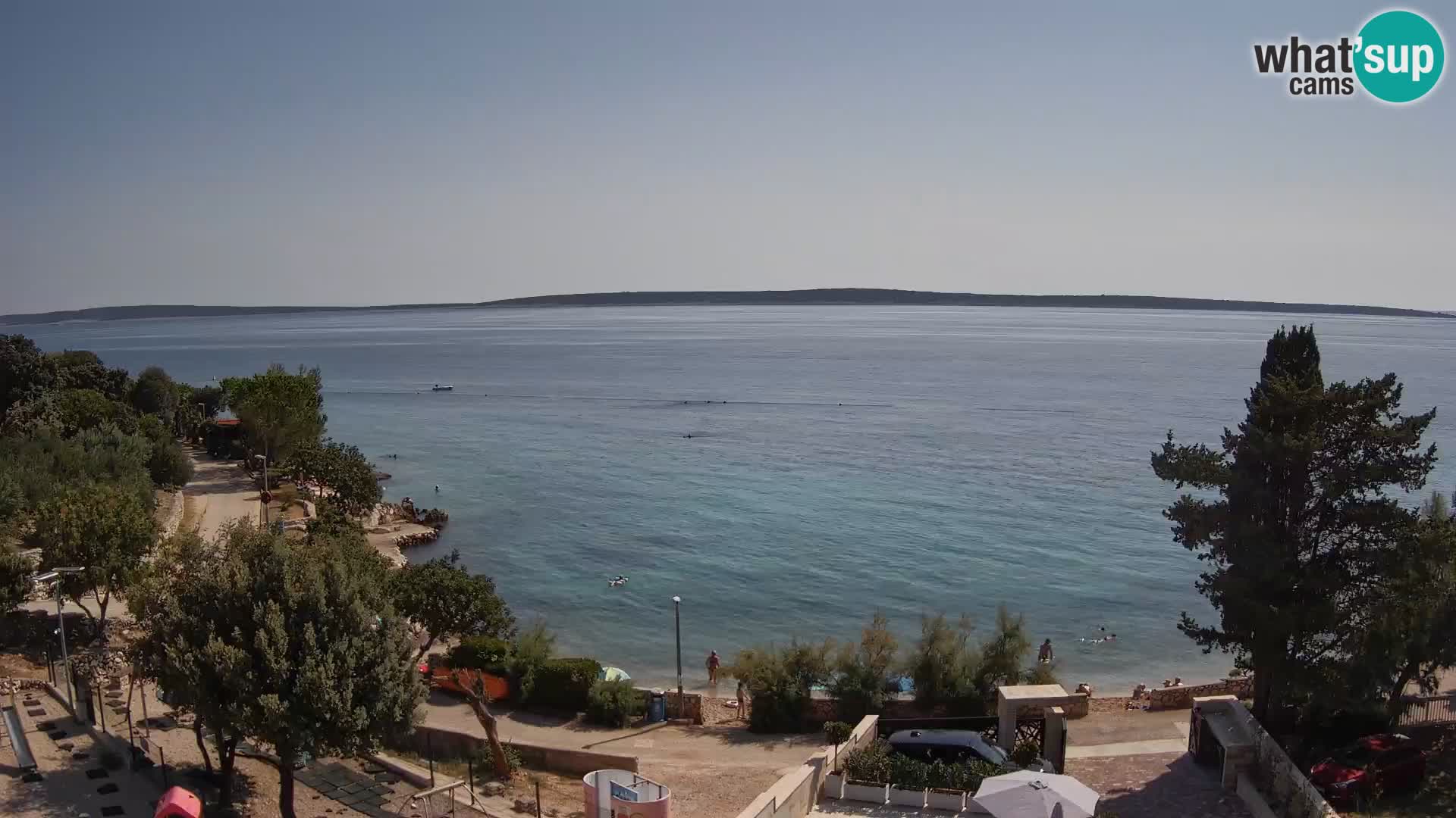 Webcam Plaža Male Mandre – Live View from Pag Island