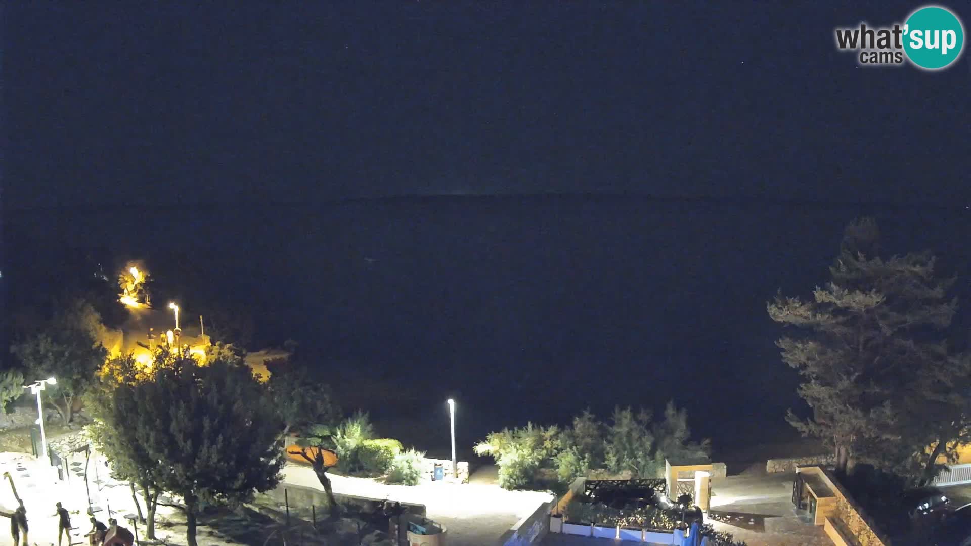 Webcam Plaža Male Mandre – Diretta dalla spiaggia sull’isola di Pag