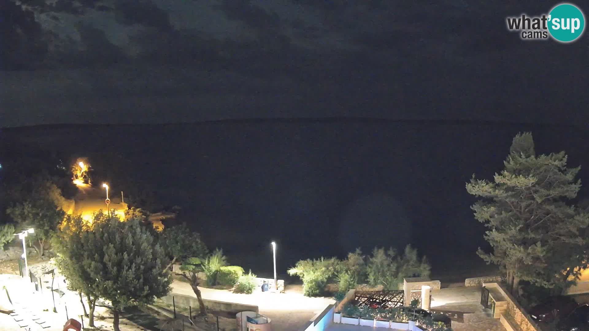 Webcam Plaža Male Mandre – Diretta dalla spiaggia sull’isola di Pag