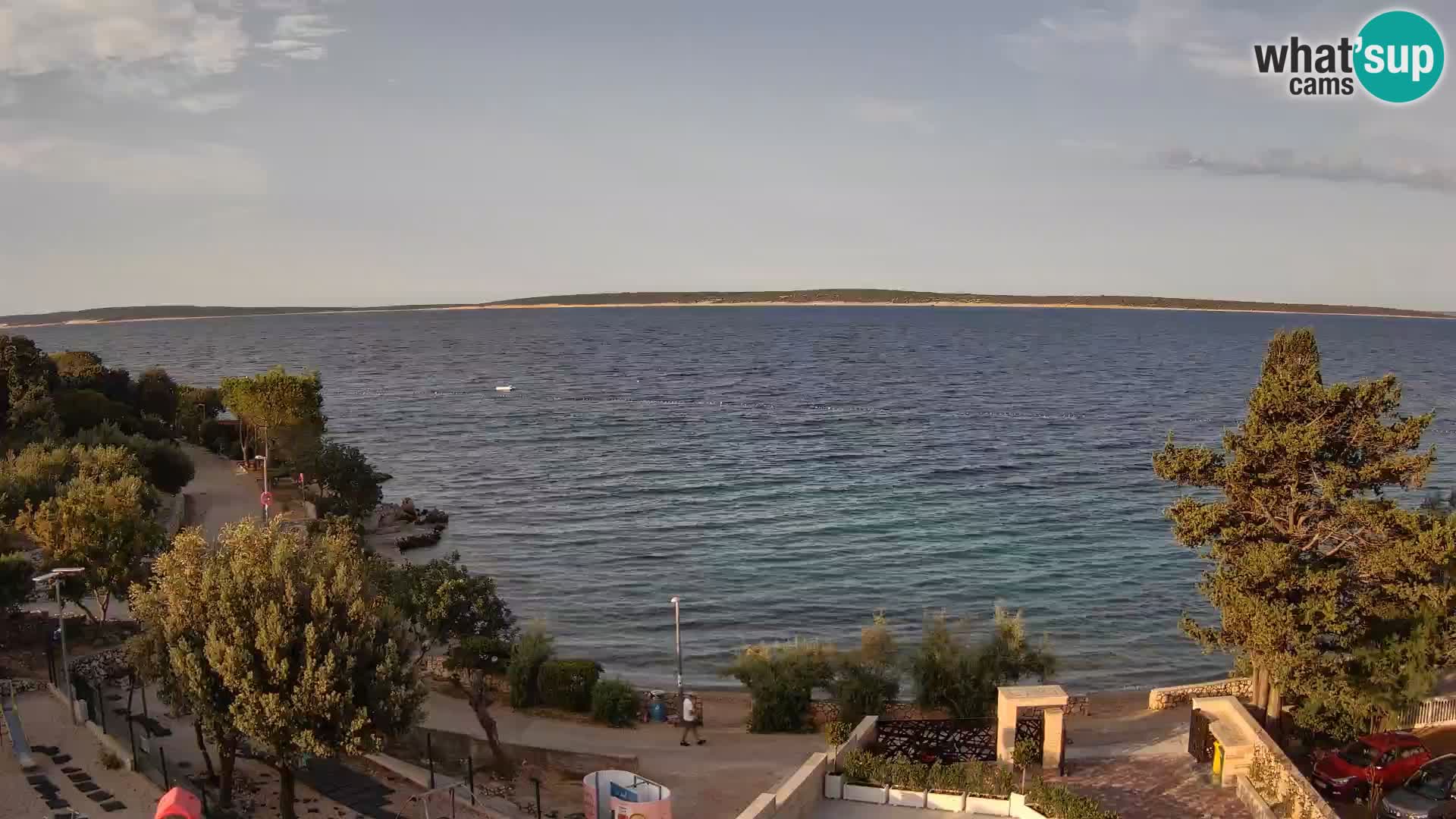 Webcam Plaža Male Mandre – Diretta dalla spiaggia sull’isola di Pag