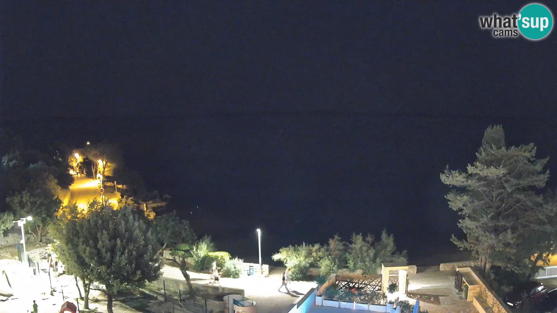 Webcam Plaža Male Mandre – Diretta dalla spiaggia sull’isola di Pag