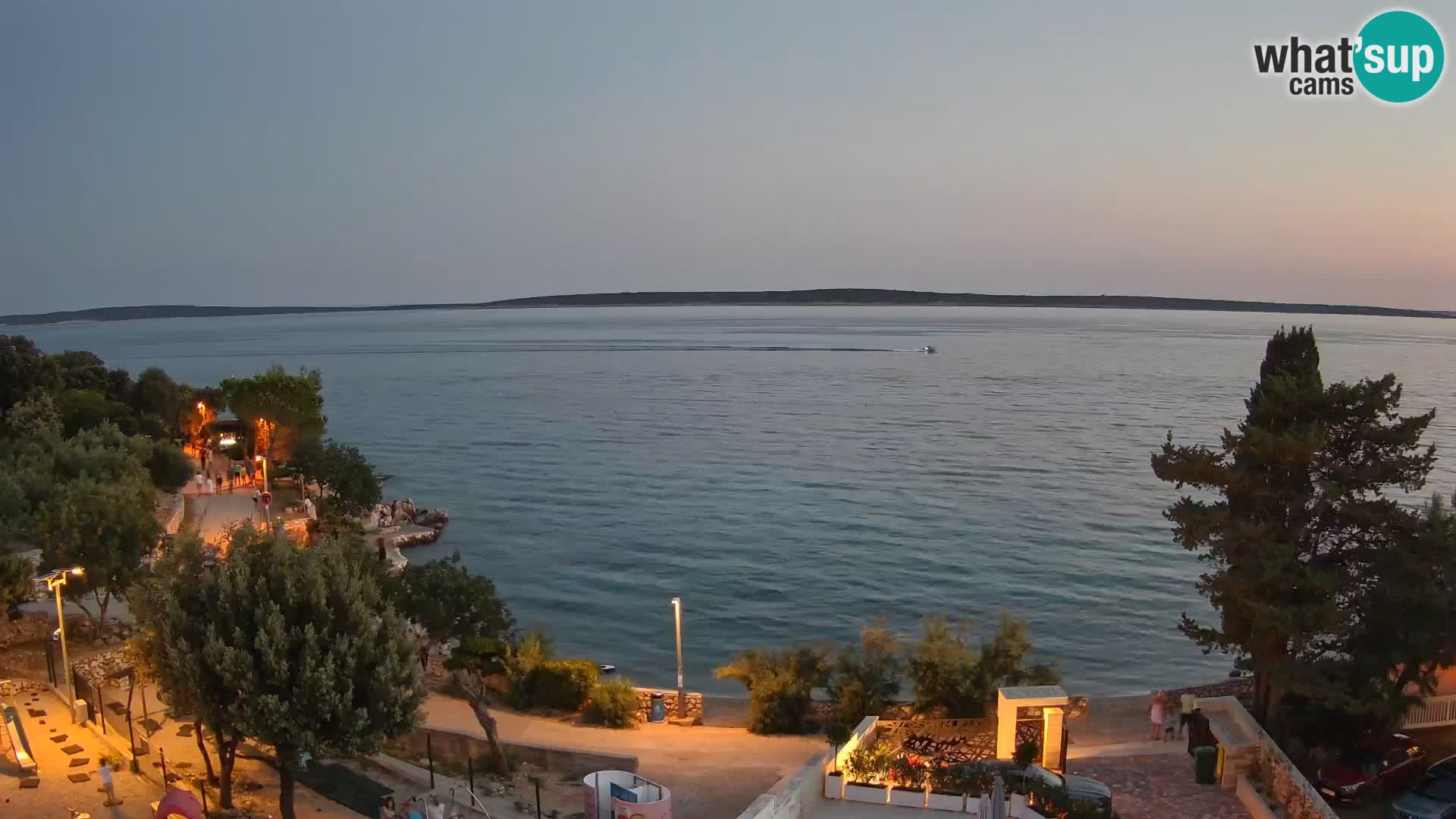 Webcam Strand Male Mandre – Liveblick von der Insel Pag