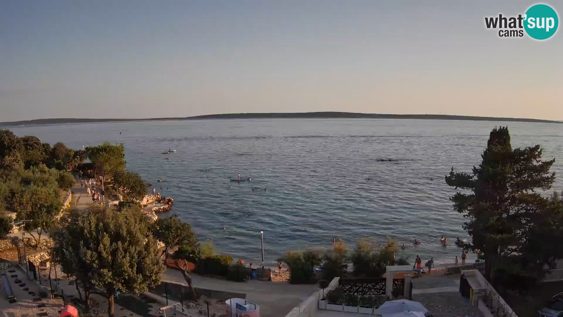 Webcam Strand Male Mandre – Liveblick von der Insel Pag