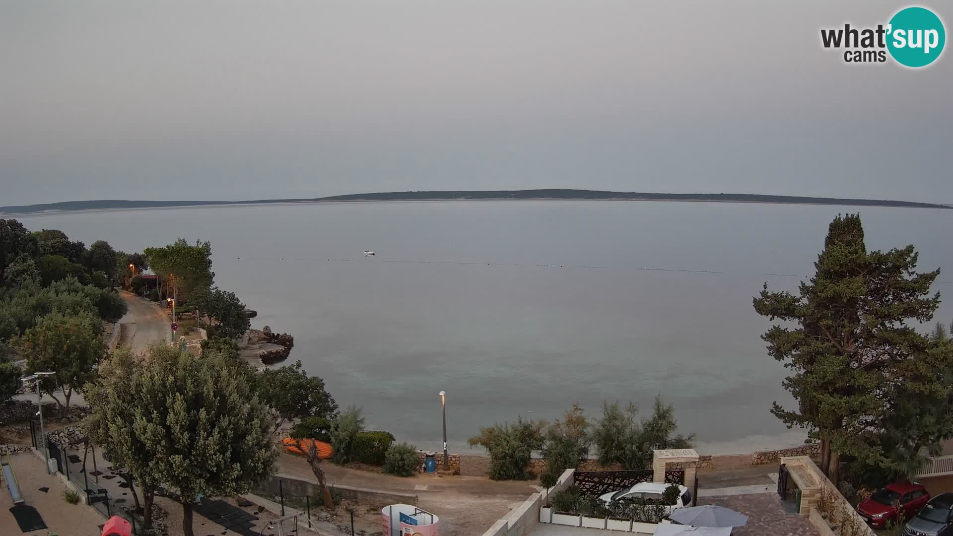 Webcam Plaža Male Mandre – Live View from Pag Island