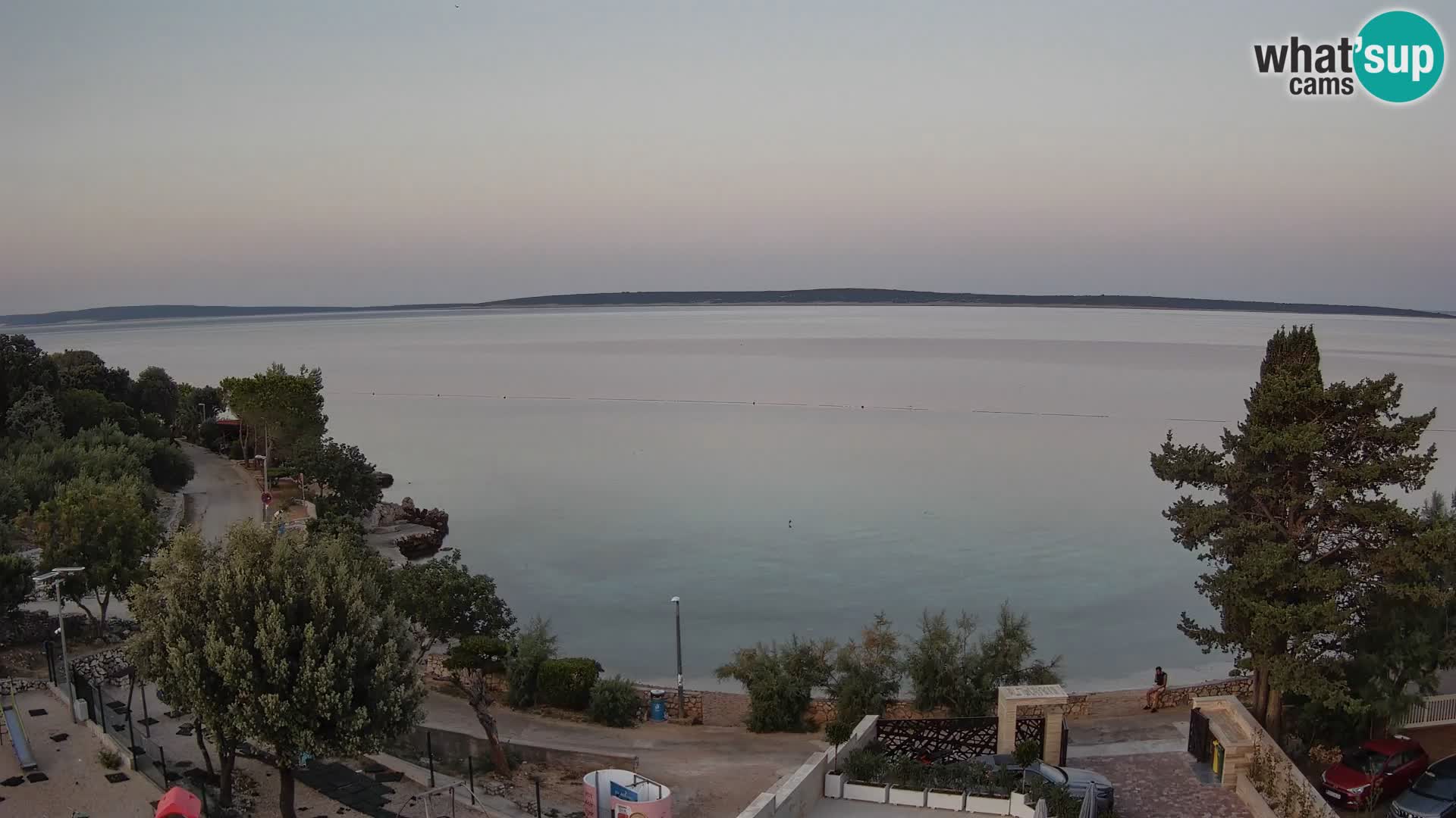 Webcam Plaža Male Mandre – Live View from Pag Island