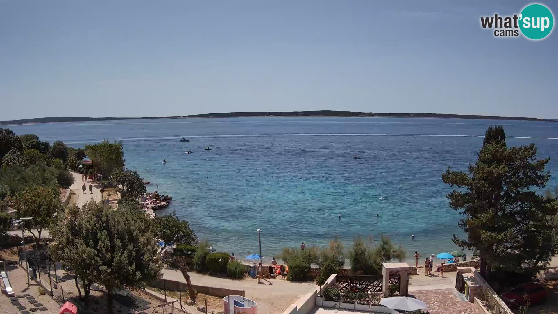 Webcam Playa Male Mandre en directo – Isla de Pag