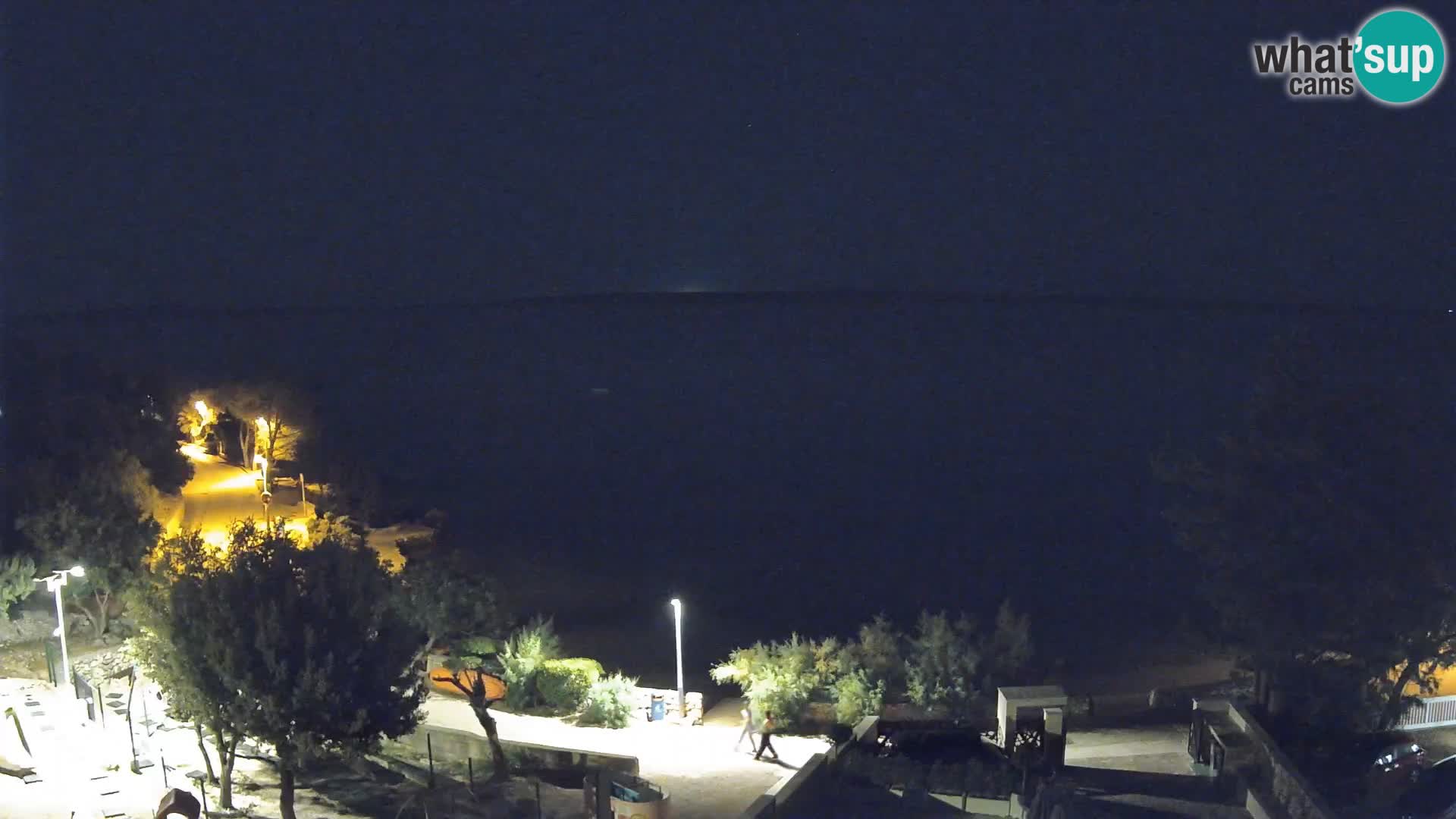 Webcam Strand Male Mandre – Liveblick von der Insel Pag