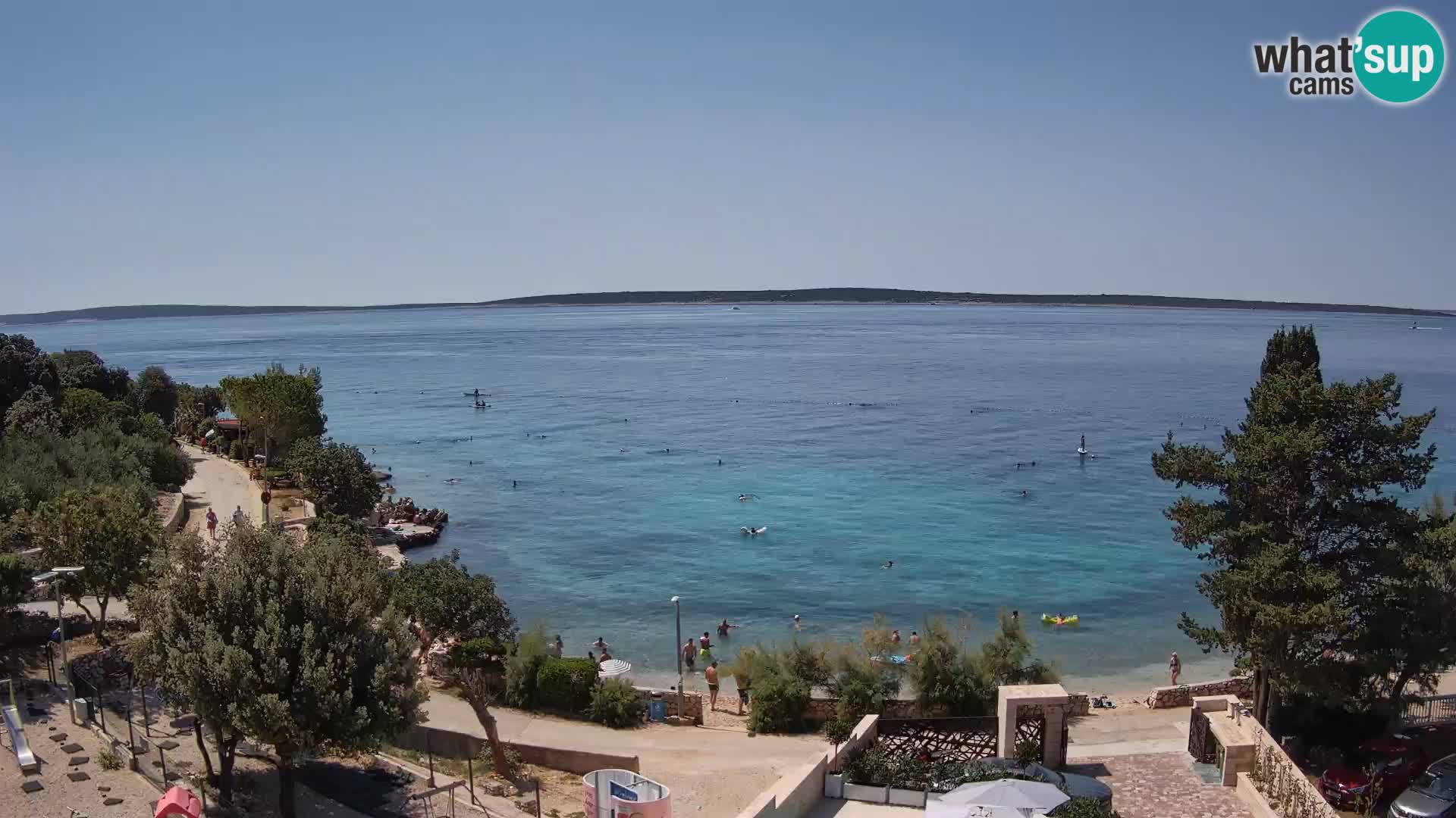 Webcam Playa Male Mandre en directo – Isla de Pag