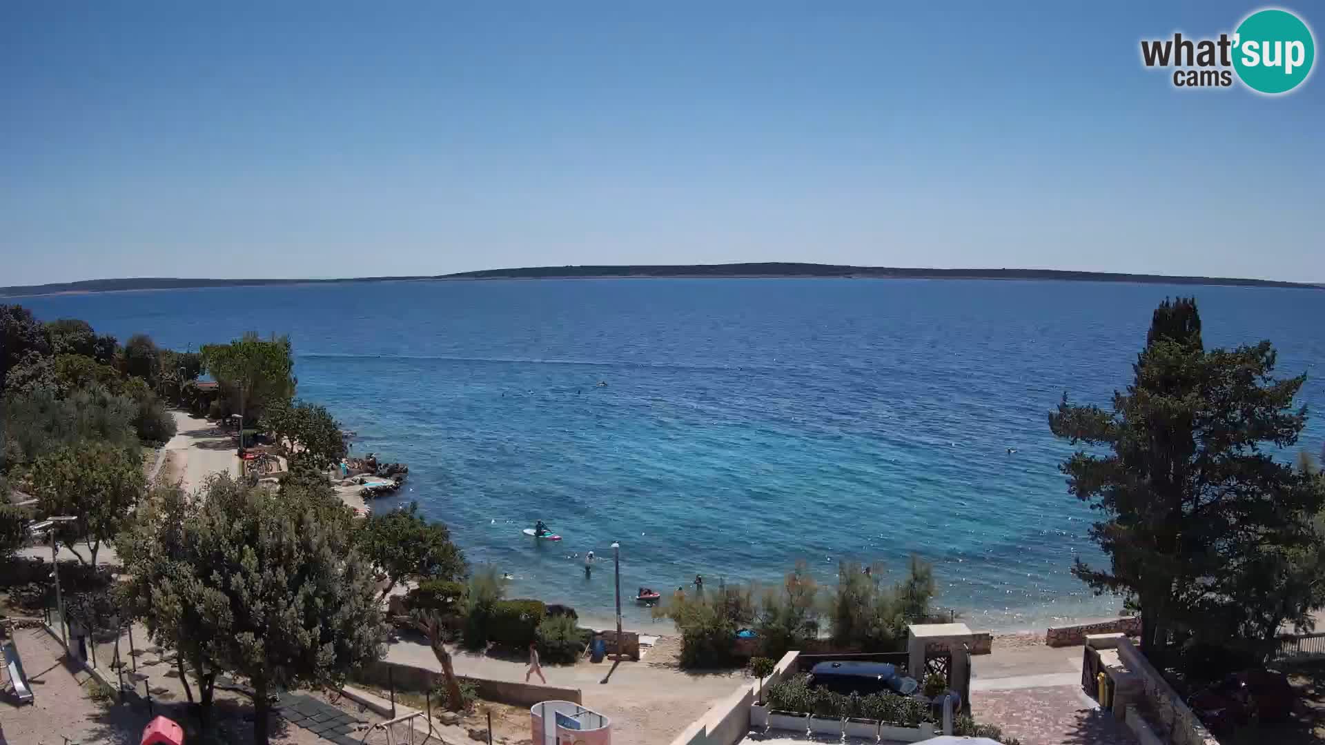 Webcam Plaža Male Mandre – Live View from Pag Island