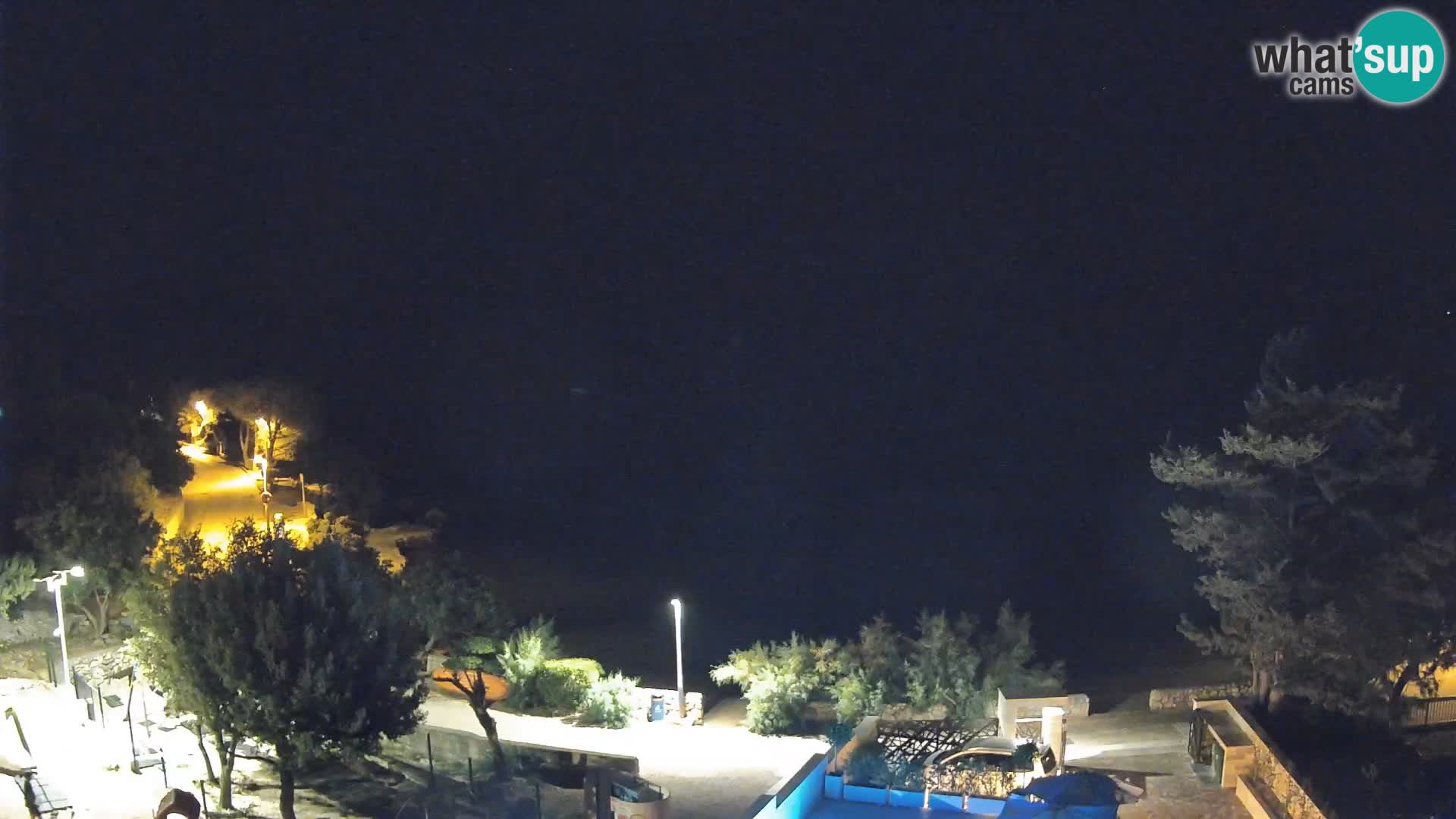 Webcam Plaža Male Mandre – Live View from Pag Island