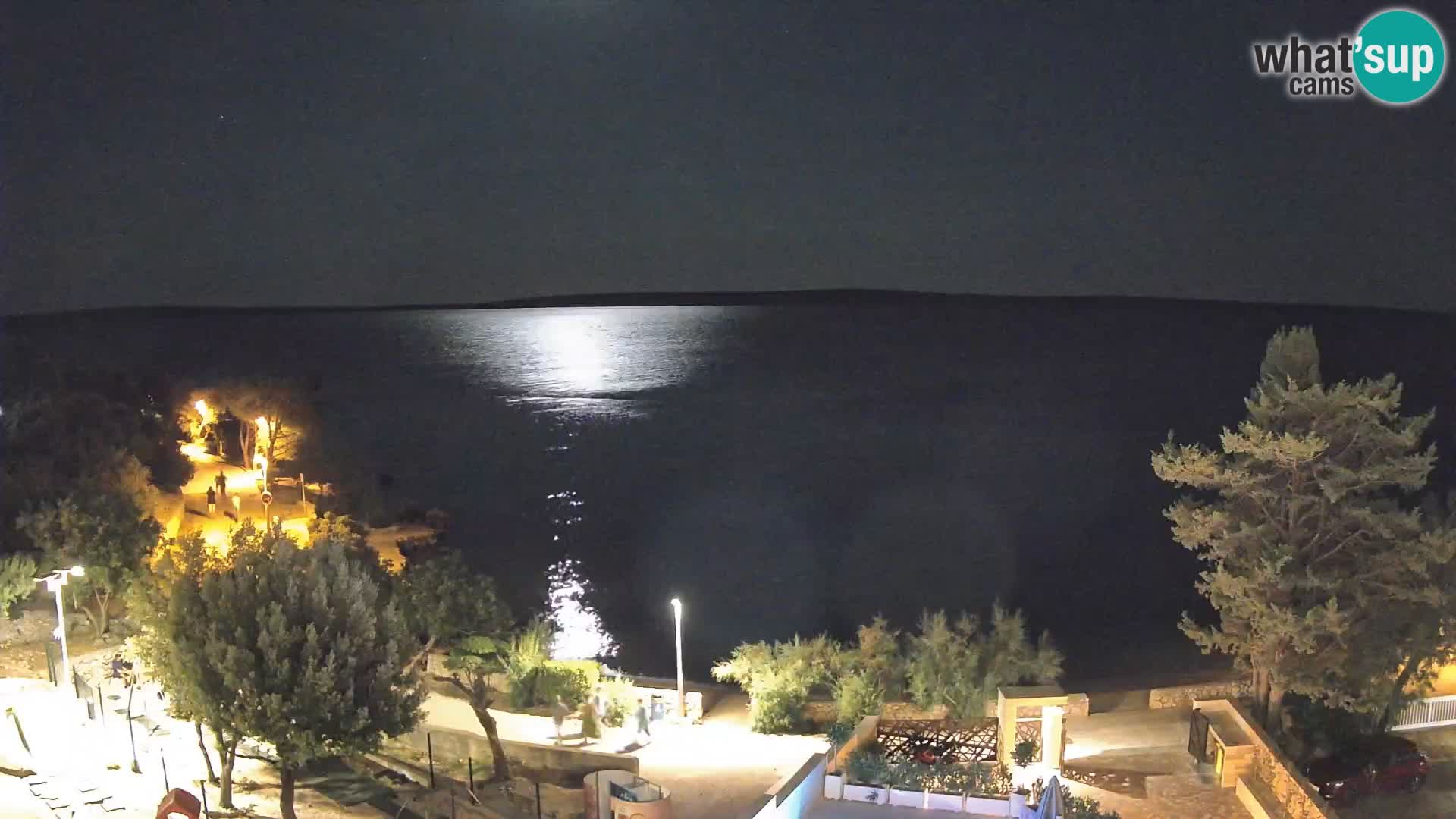Webcam Strand Male Mandre – Liveblick von der Insel Pag