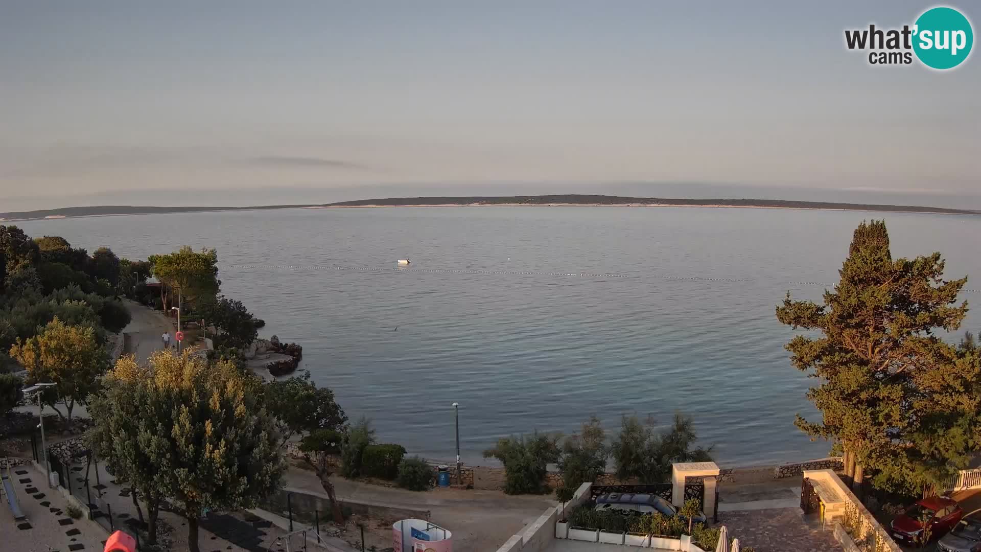 Webcam Strand Male Mandre – Liveblick von der Insel Pag