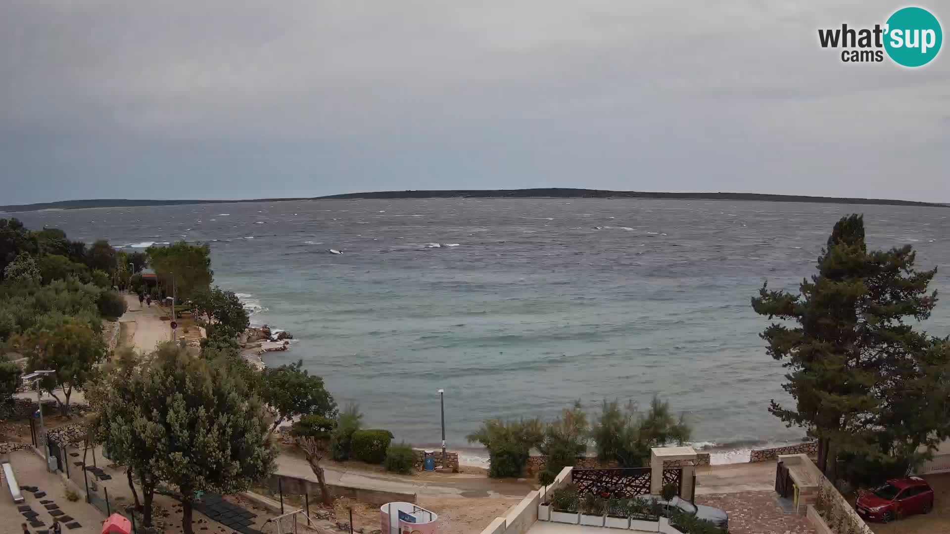 Webcam Plaža Male Mandre – Diretta dalla spiaggia sull’isola di Pag