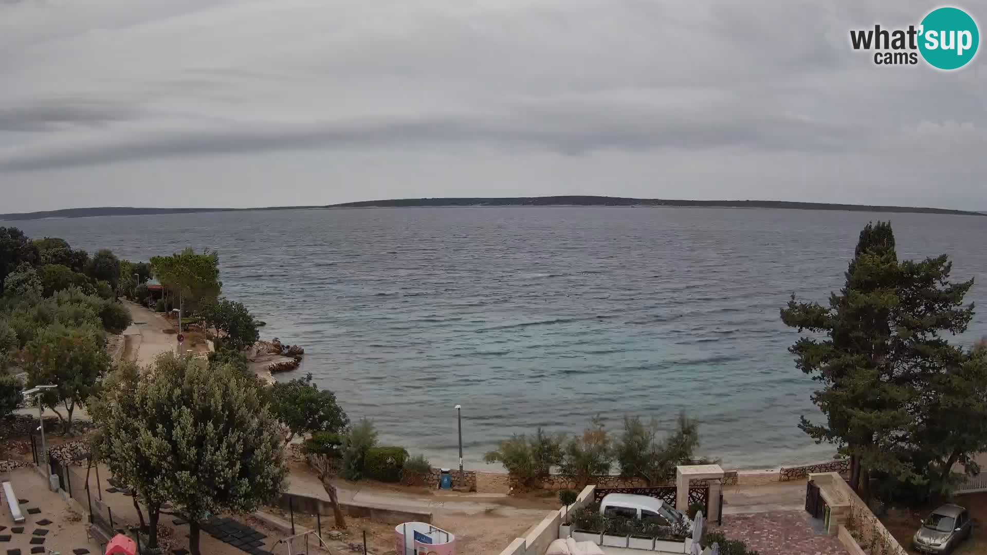 Webcam Plaža Male Mandre – Live View from Pag Island