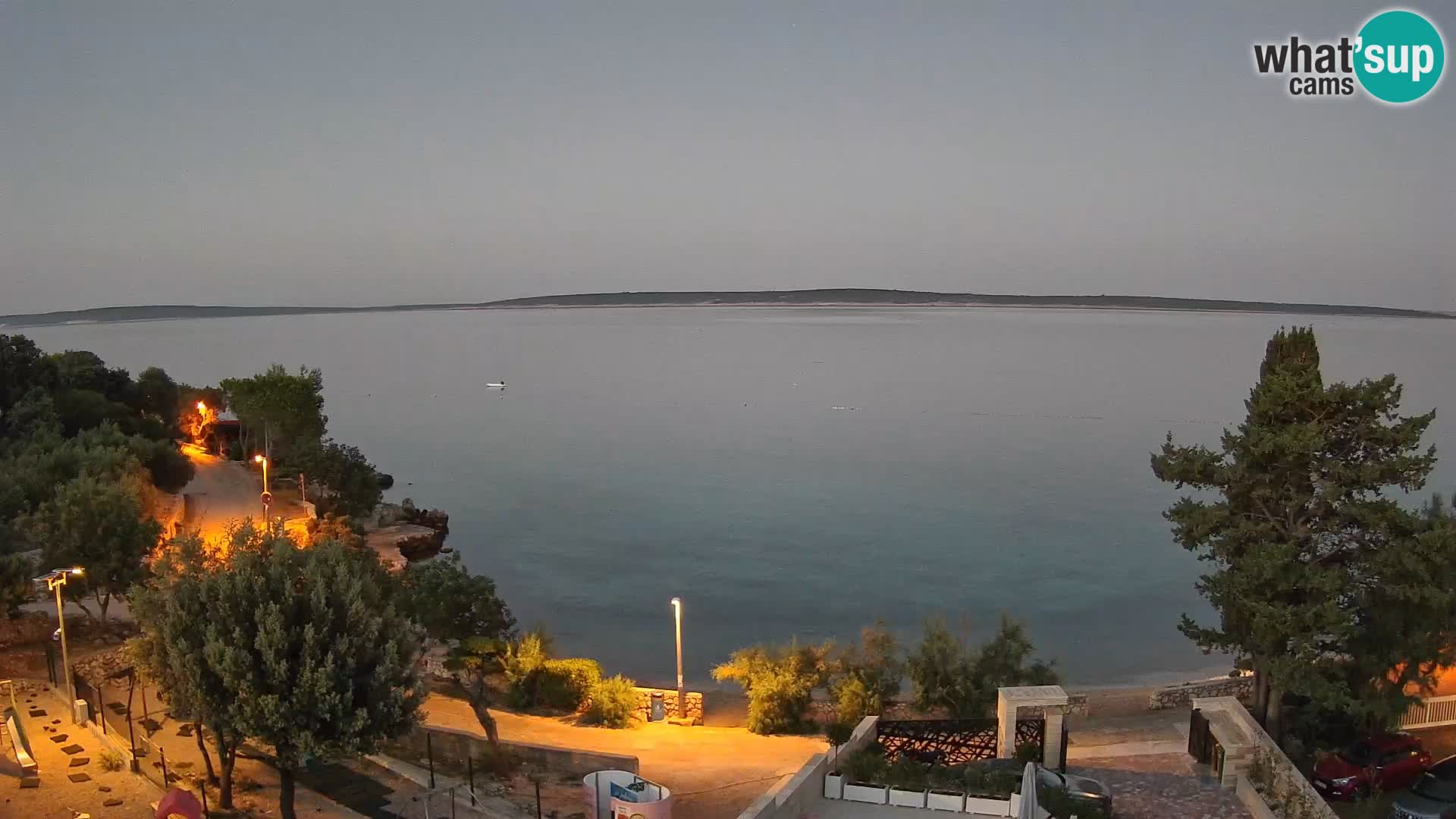 Webcam Strand Male Mandre – Liveblick von der Insel Pag