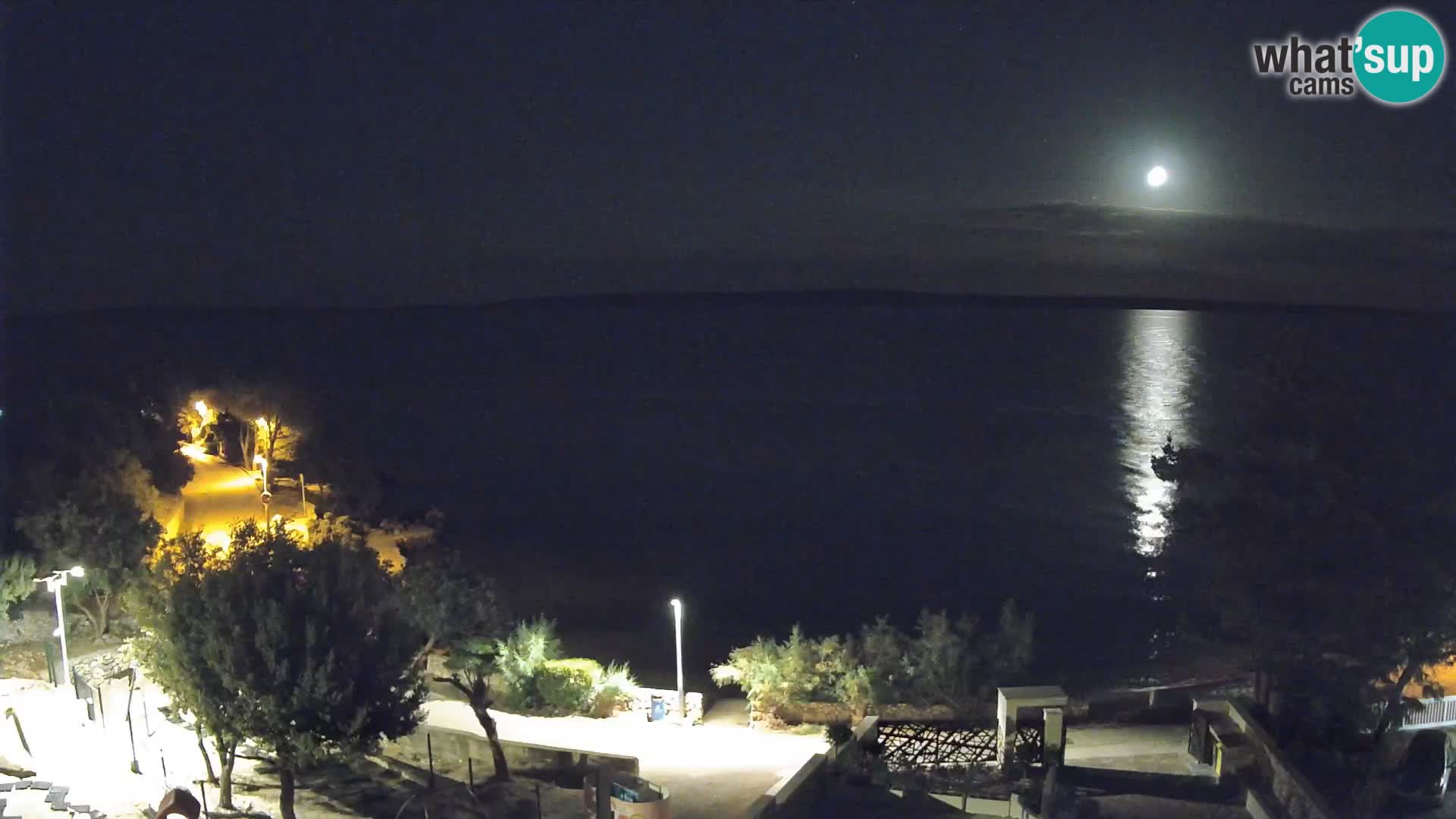 Webcam Plaža Male Mandre – Live View from Pag Island