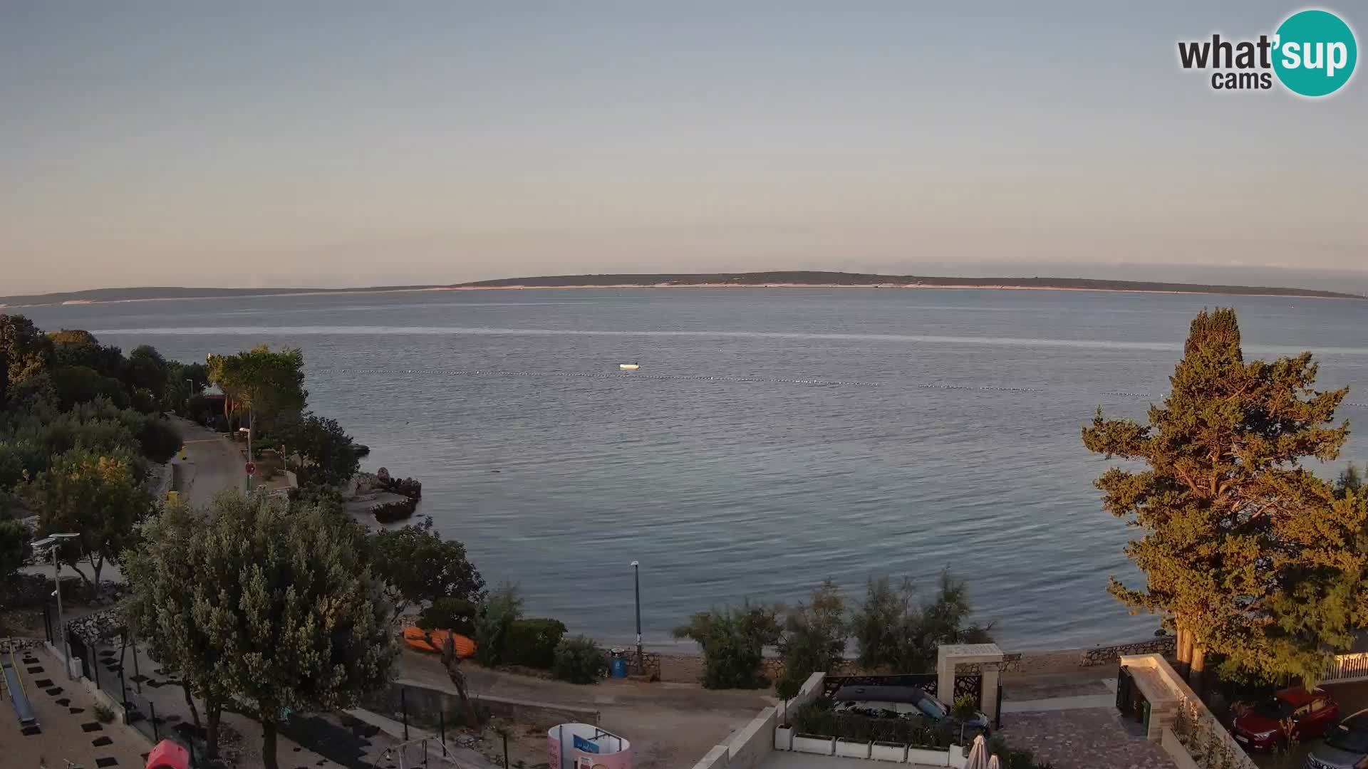 Webcam Plaža Male Mandre – Live View from Pag Island