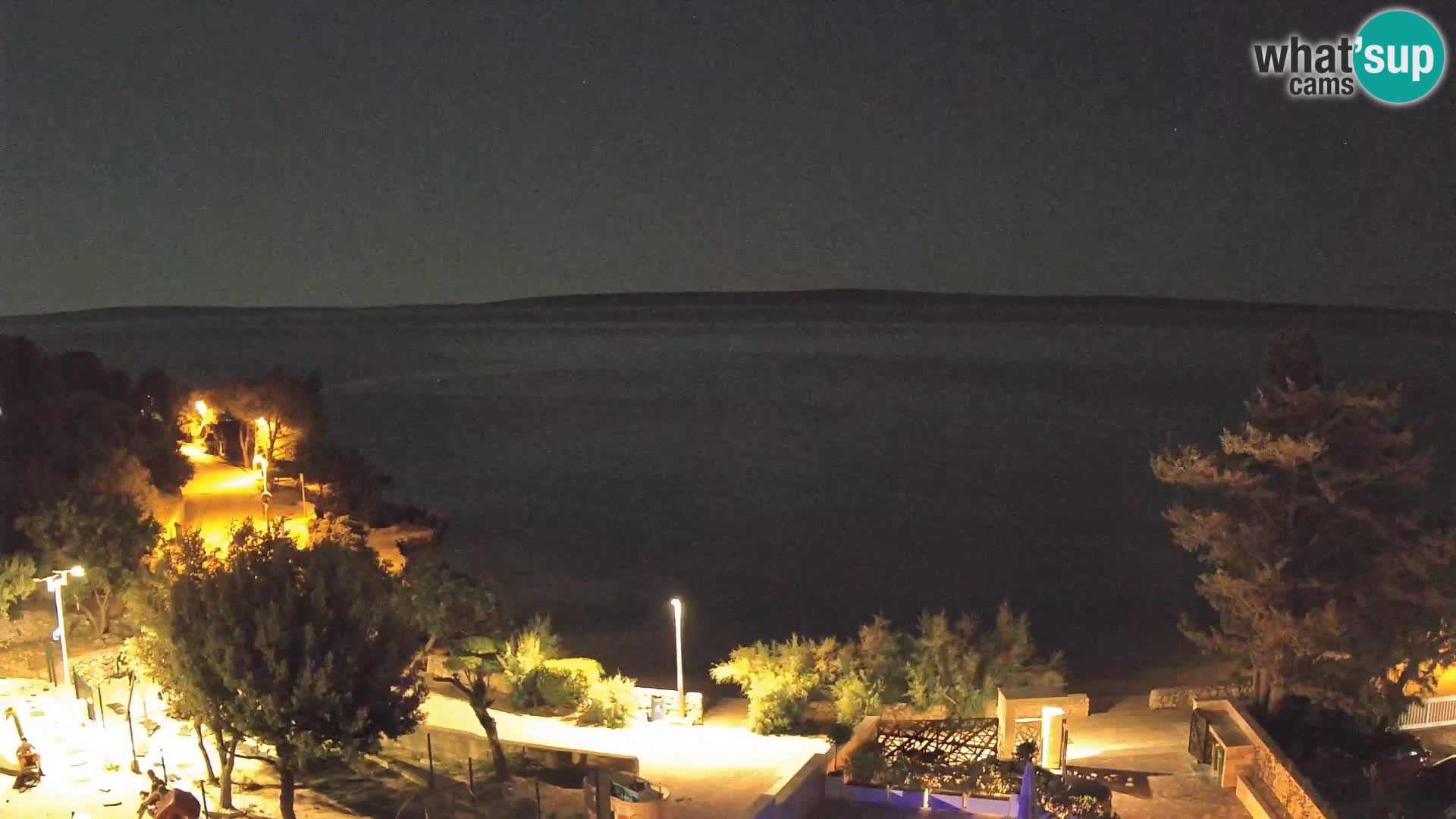 Webcam Strand Male Mandre – Liveblick von der Insel Pag