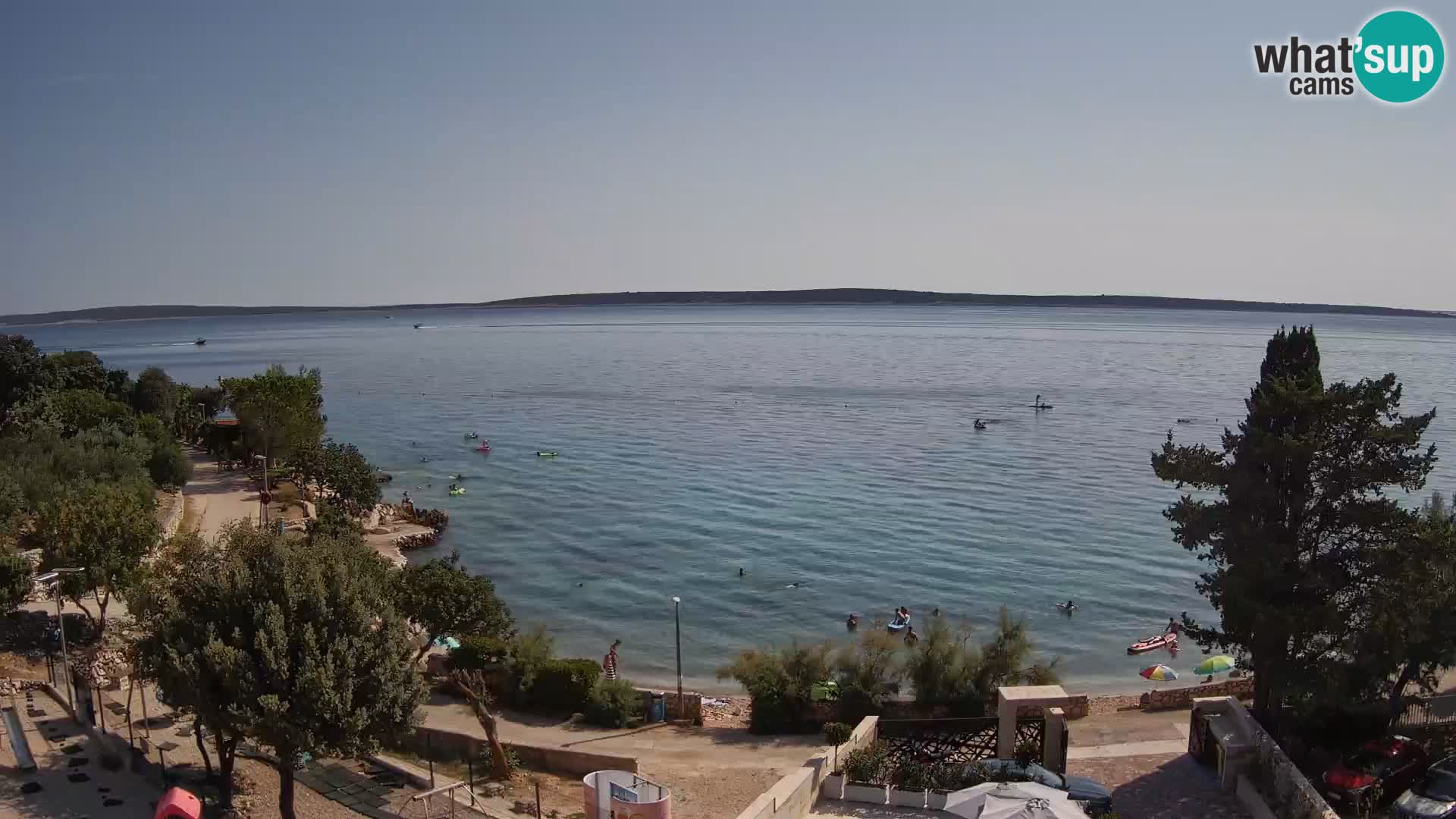 Webcam Plaža Male Mandre – Diretta dalla spiaggia sull’isola di Pag