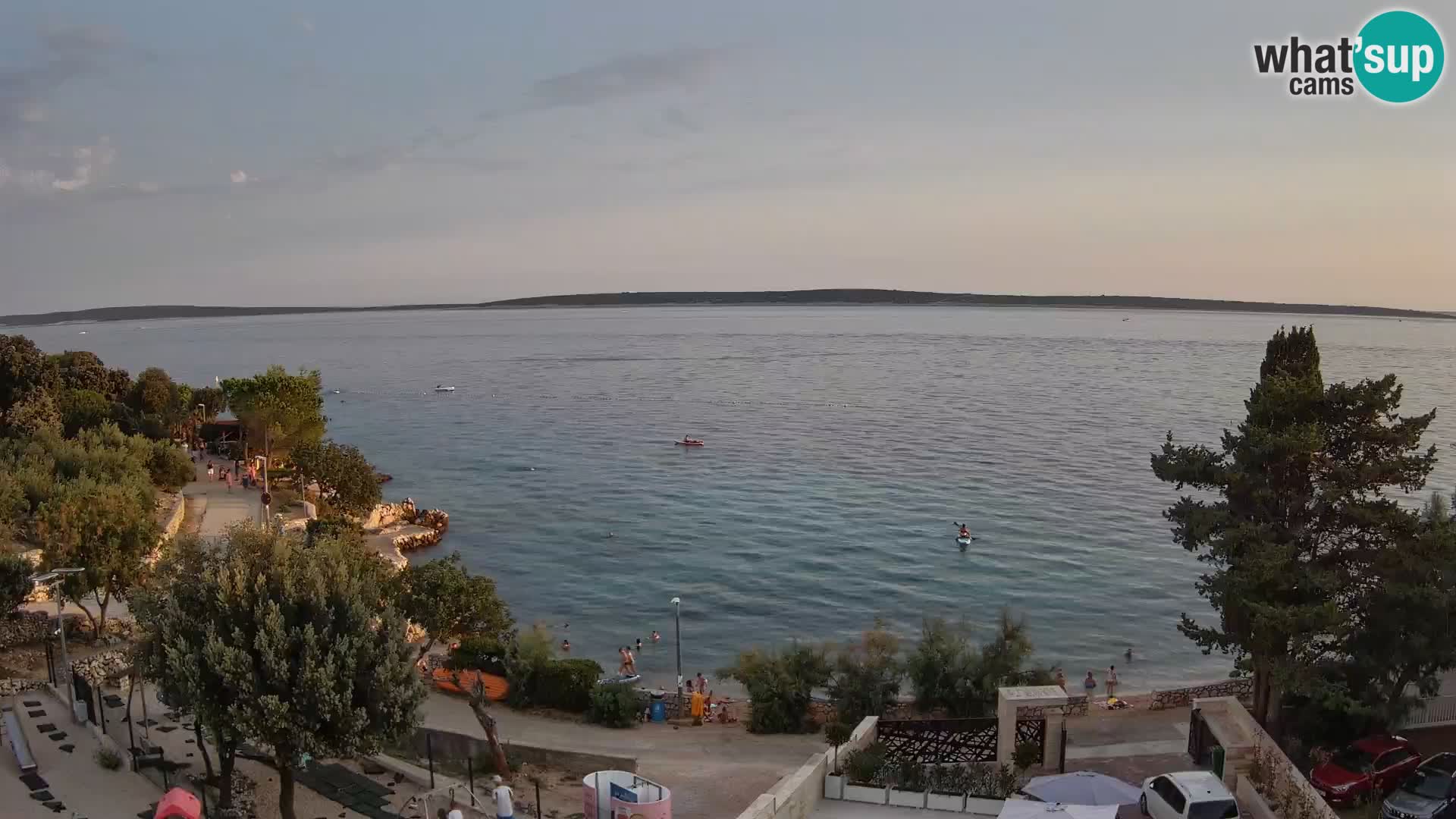 Webcam Plaža Male Mandre – Live View from Pag Island