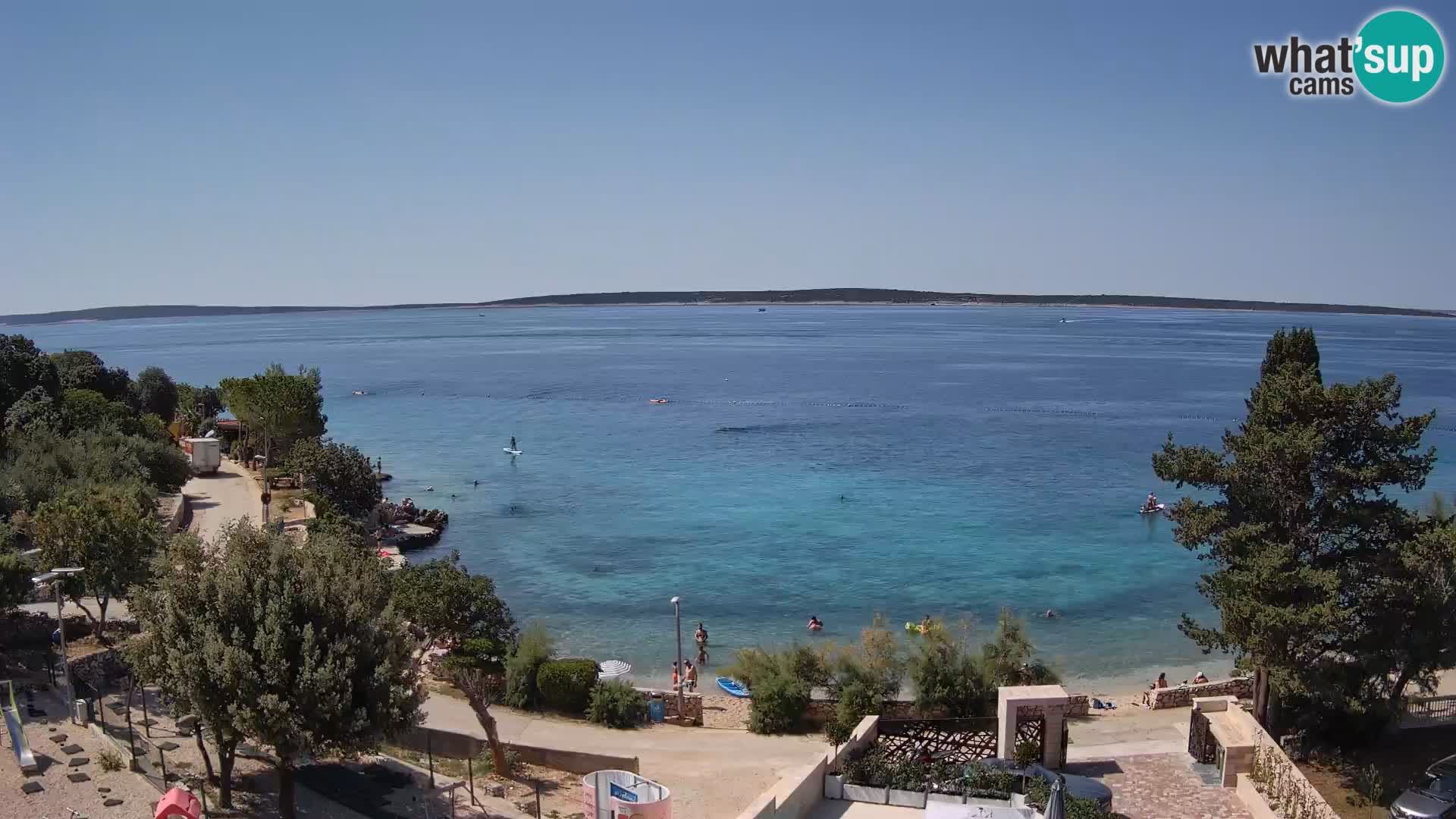 Webcam Plaža Male Mandre – Live View from Pag Island