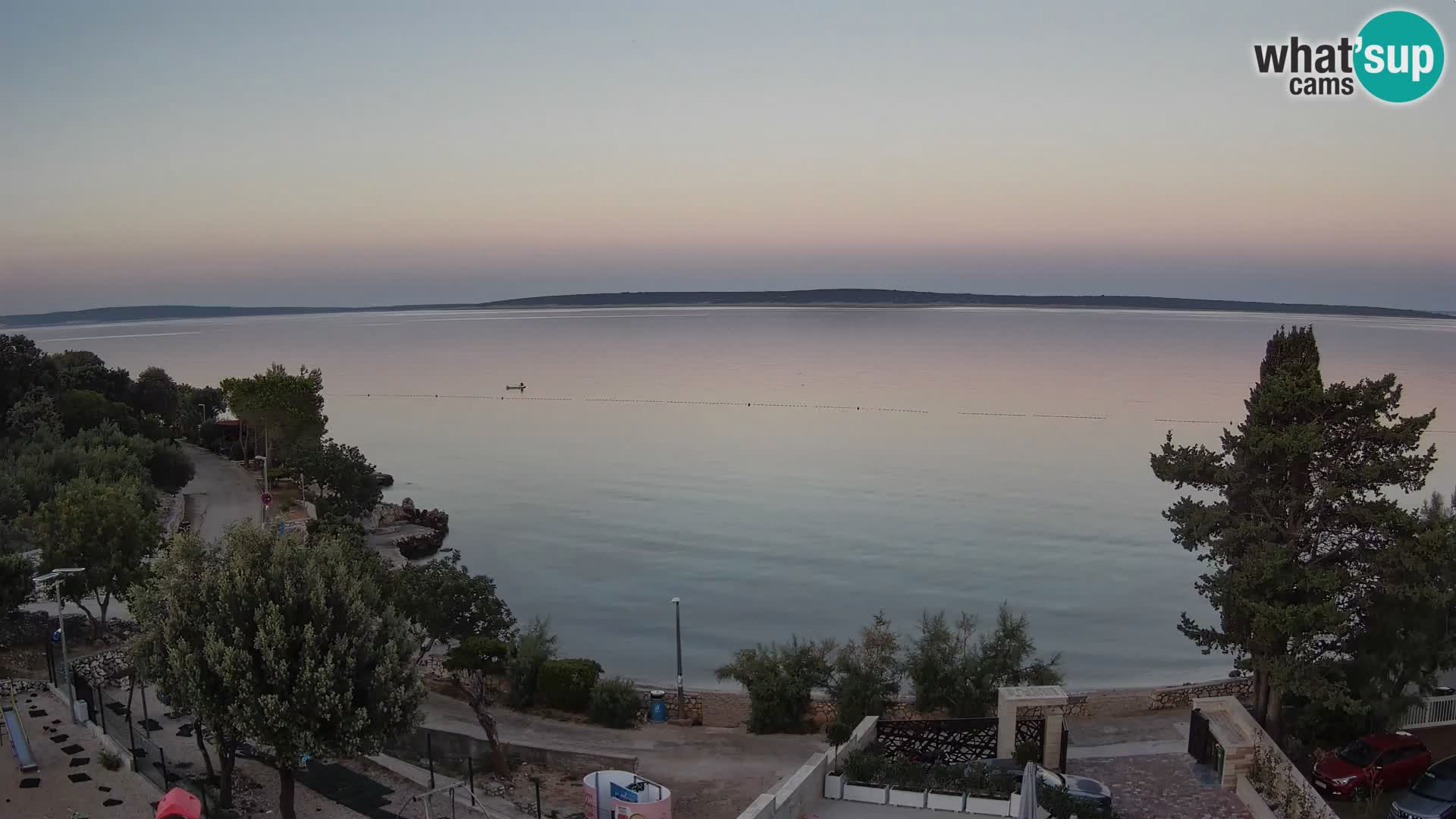Webcam Strand Male Mandre – Liveblick von der Insel Pag