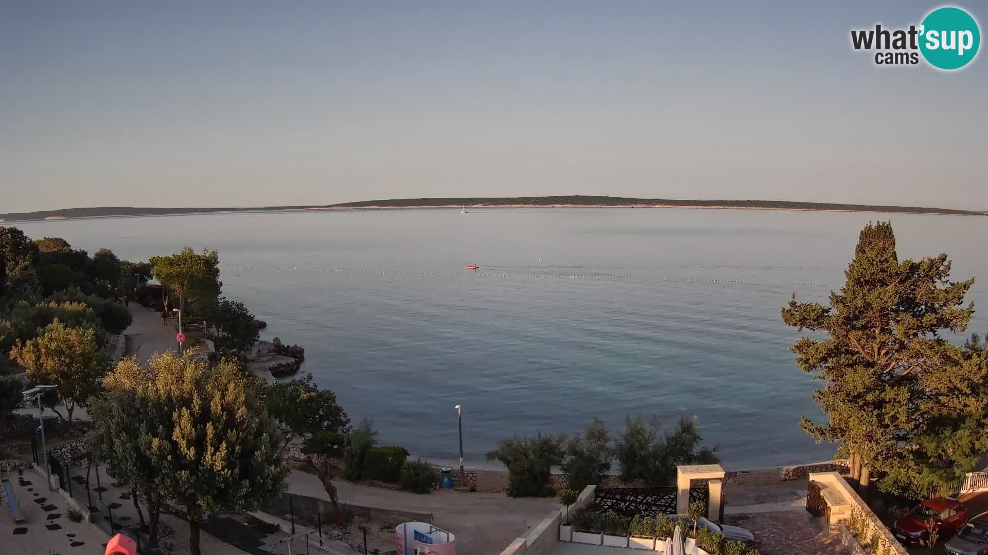 Webcam Strand Male Mandre – Liveblick von der Insel Pag
