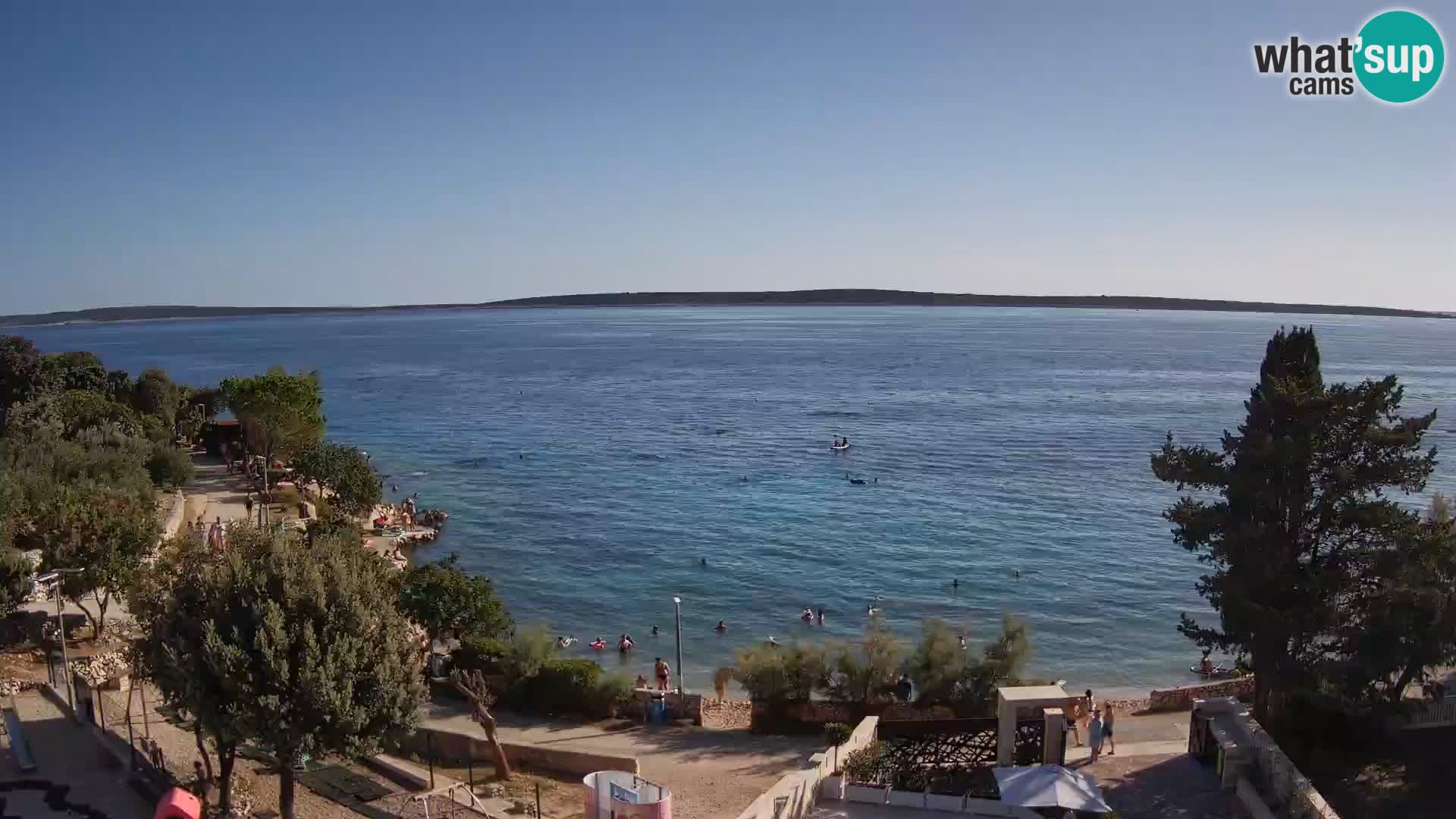 Webcam Plaža Male Mandre – Live View from Pag Island