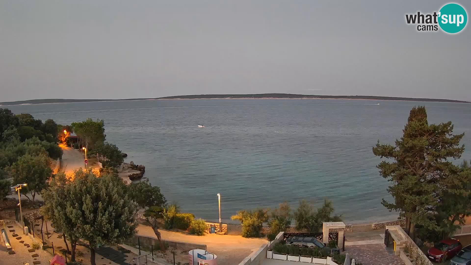 Webcam Strand Male Mandre – Liveblick von der Insel Pag