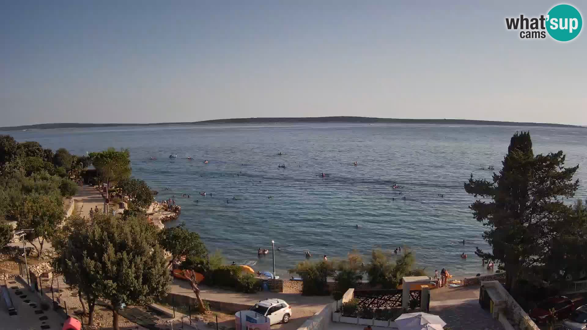 Webcam Plaža Male Mandre – Live View from Pag Island
