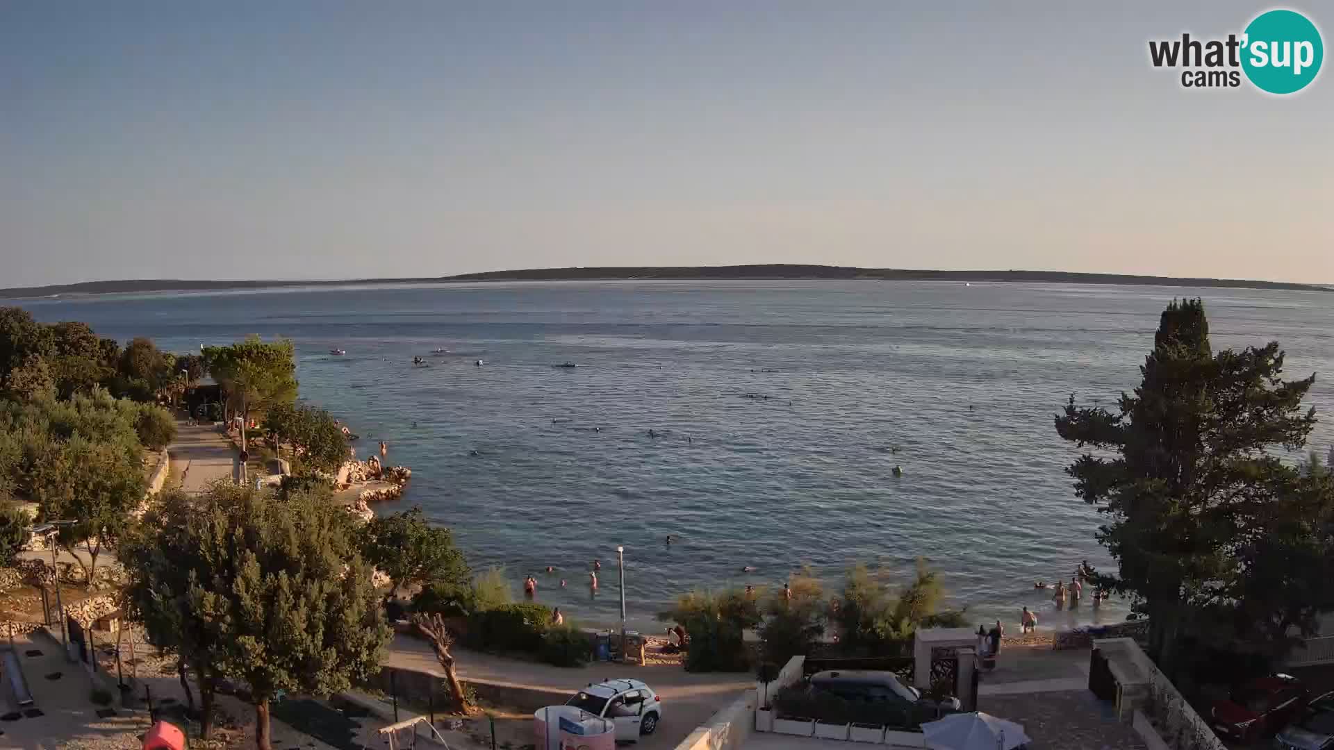 Webcam Plaža Male Mandre – Diretta dalla spiaggia sull’isola di Pag