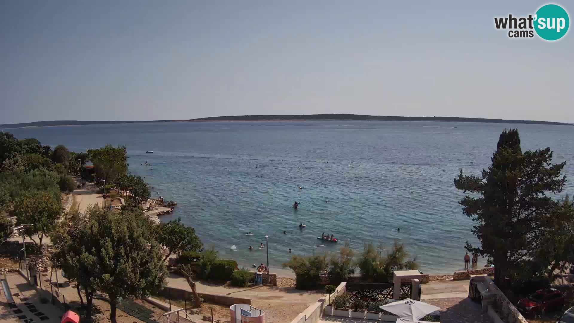 Webcam Plaža Male Mandre – Live View from Pag Island