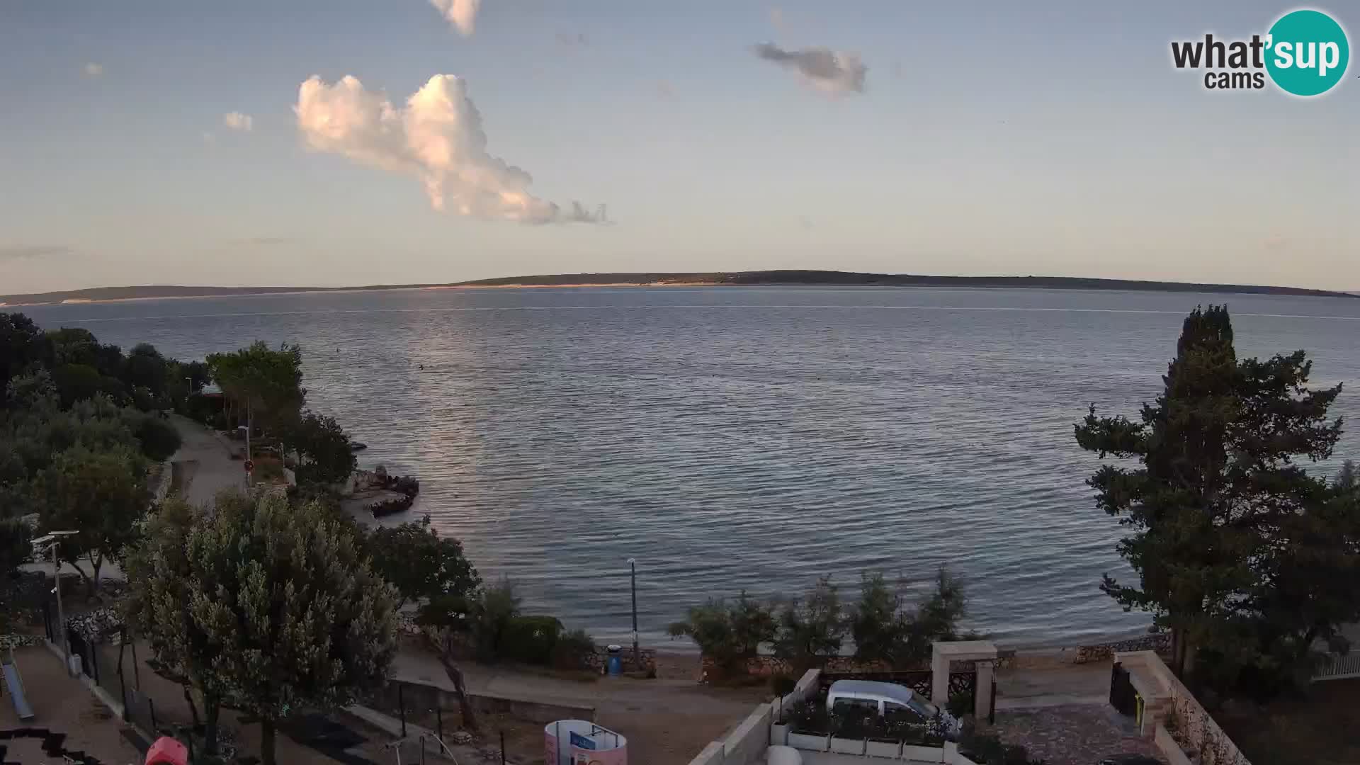 Webcam Strand Male Mandre – Liveblick von der Insel Pag