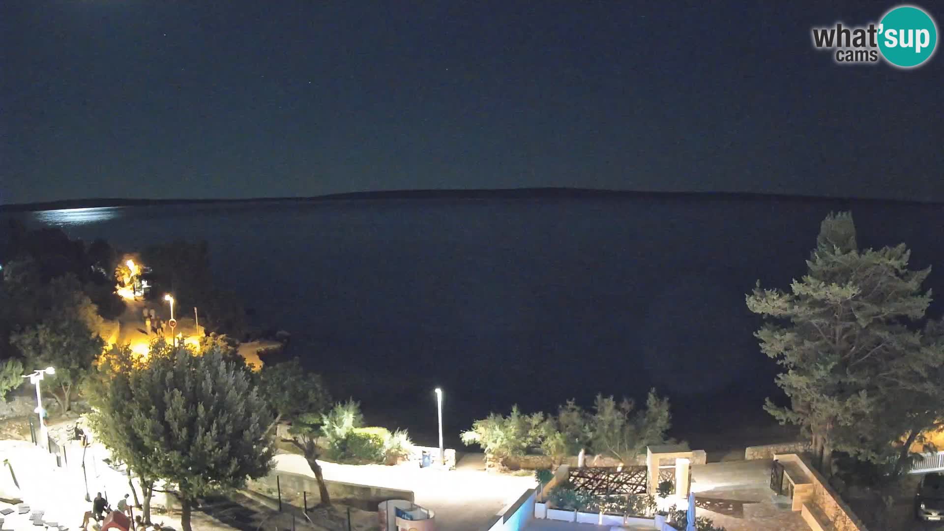 Webcam Strand Male Mandre – Liveblick von der Insel Pag