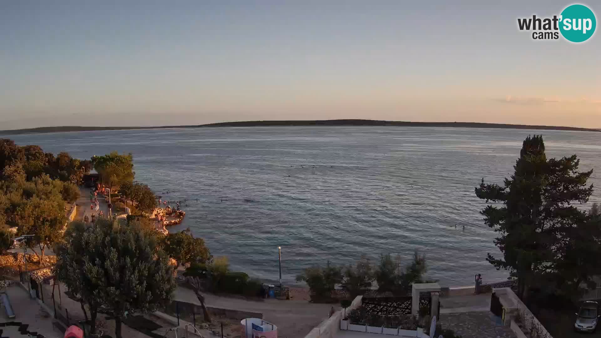 Webcam Plaža Male Mandre – Diretta dalla spiaggia sull’isola di Pag
