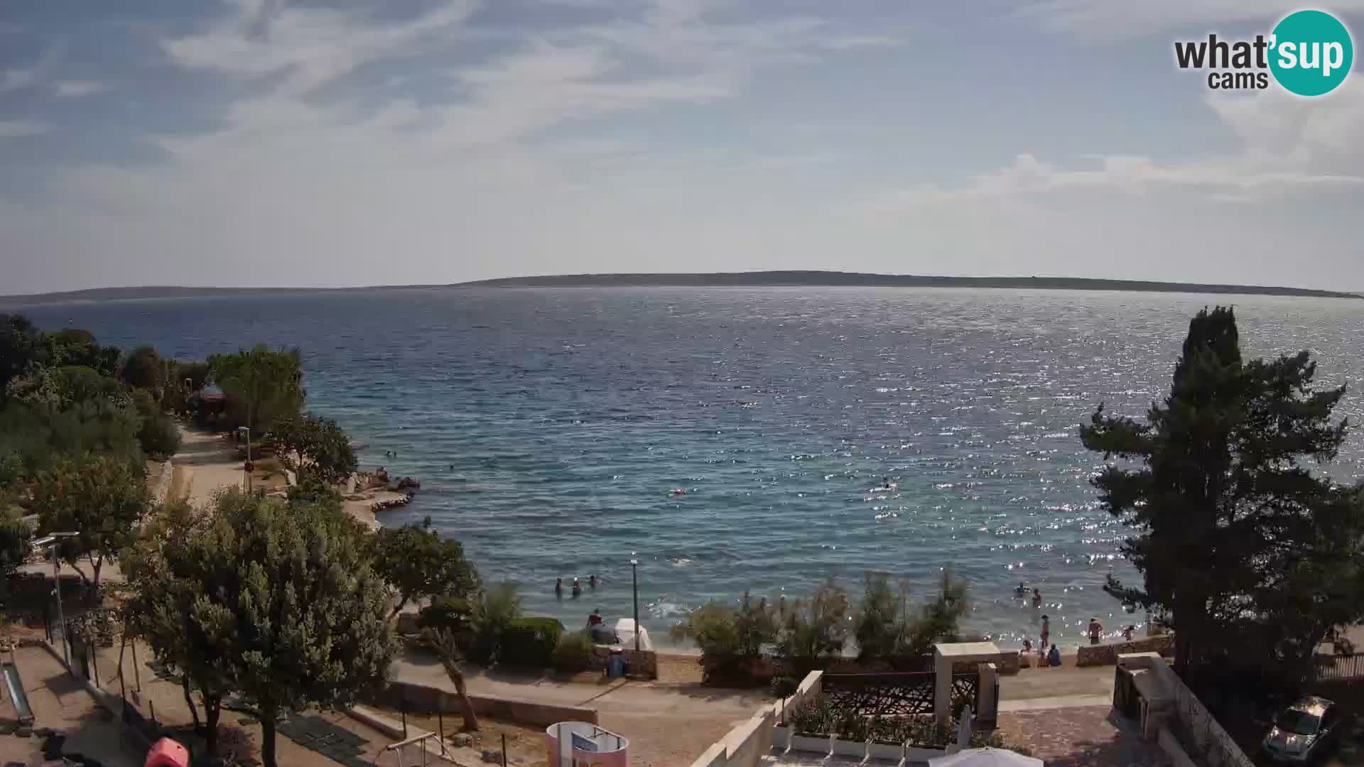 Webcam Plaža Male Mandre – Live View from Pag Island