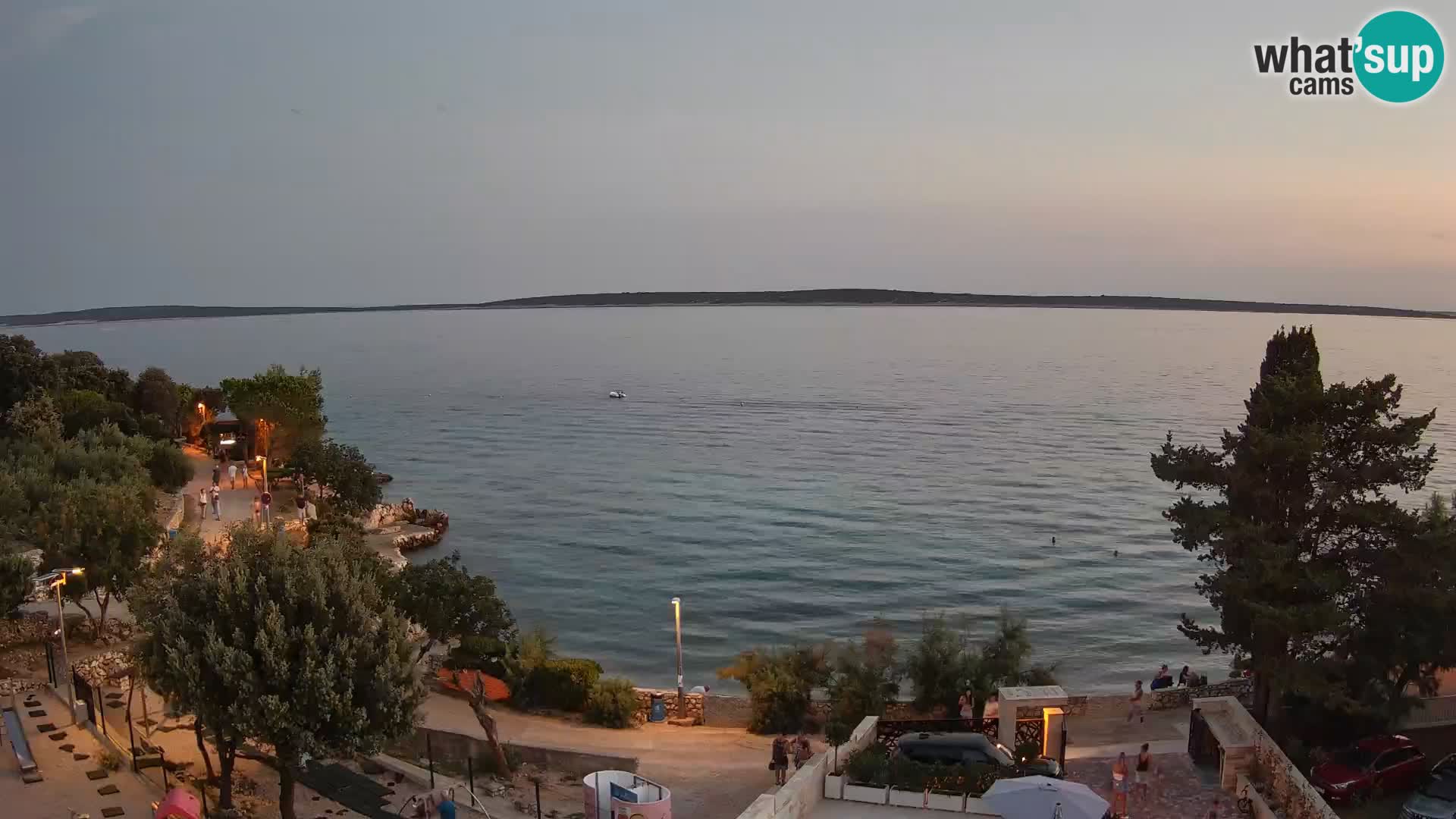 Webcam Strand Male Mandre – Liveblick von der Insel Pag