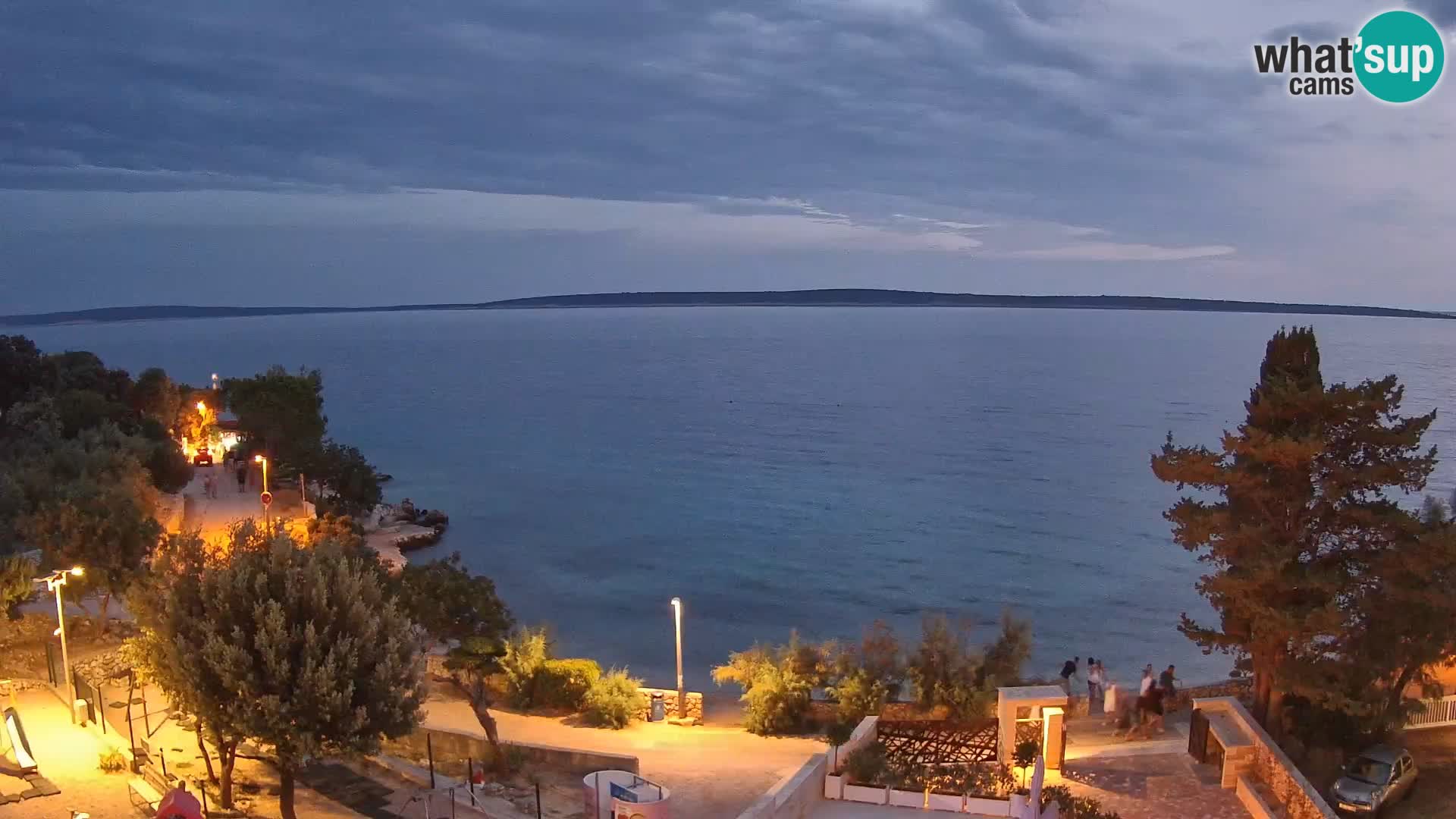 Webcam Plaža Male Mandre – Live View from Pag Island
