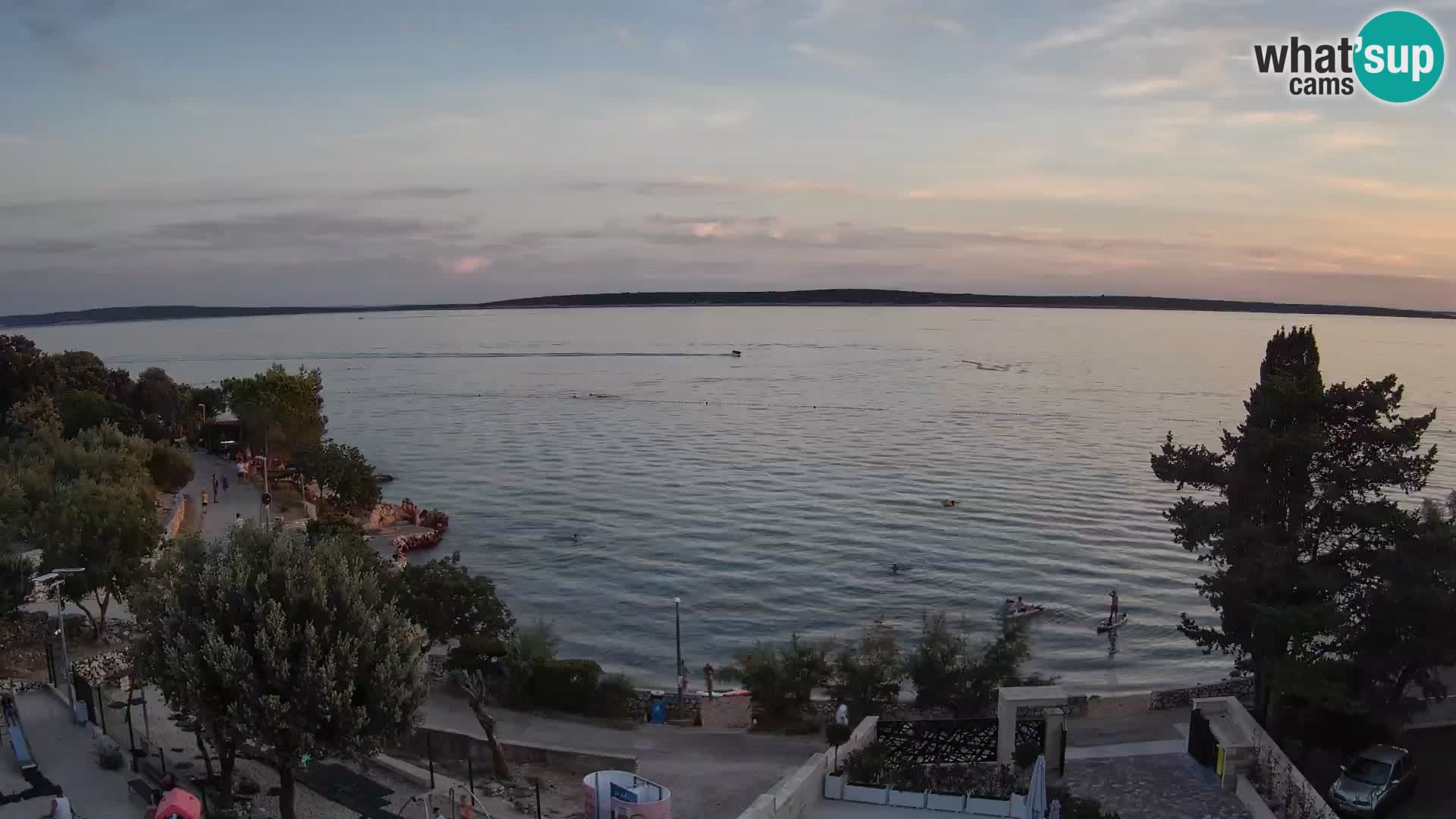 Webcam Strand Male Mandre – Liveblick von der Insel Pag