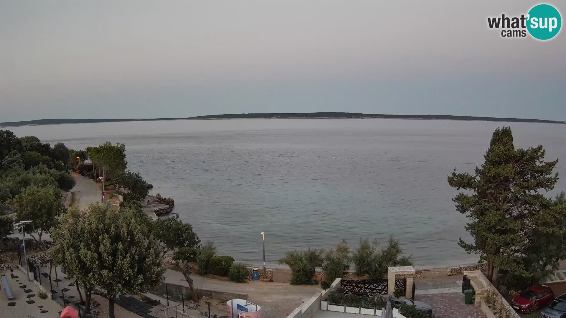 Webcam Plaža Male Mandre – Diretta dalla spiaggia sull’isola di Pag