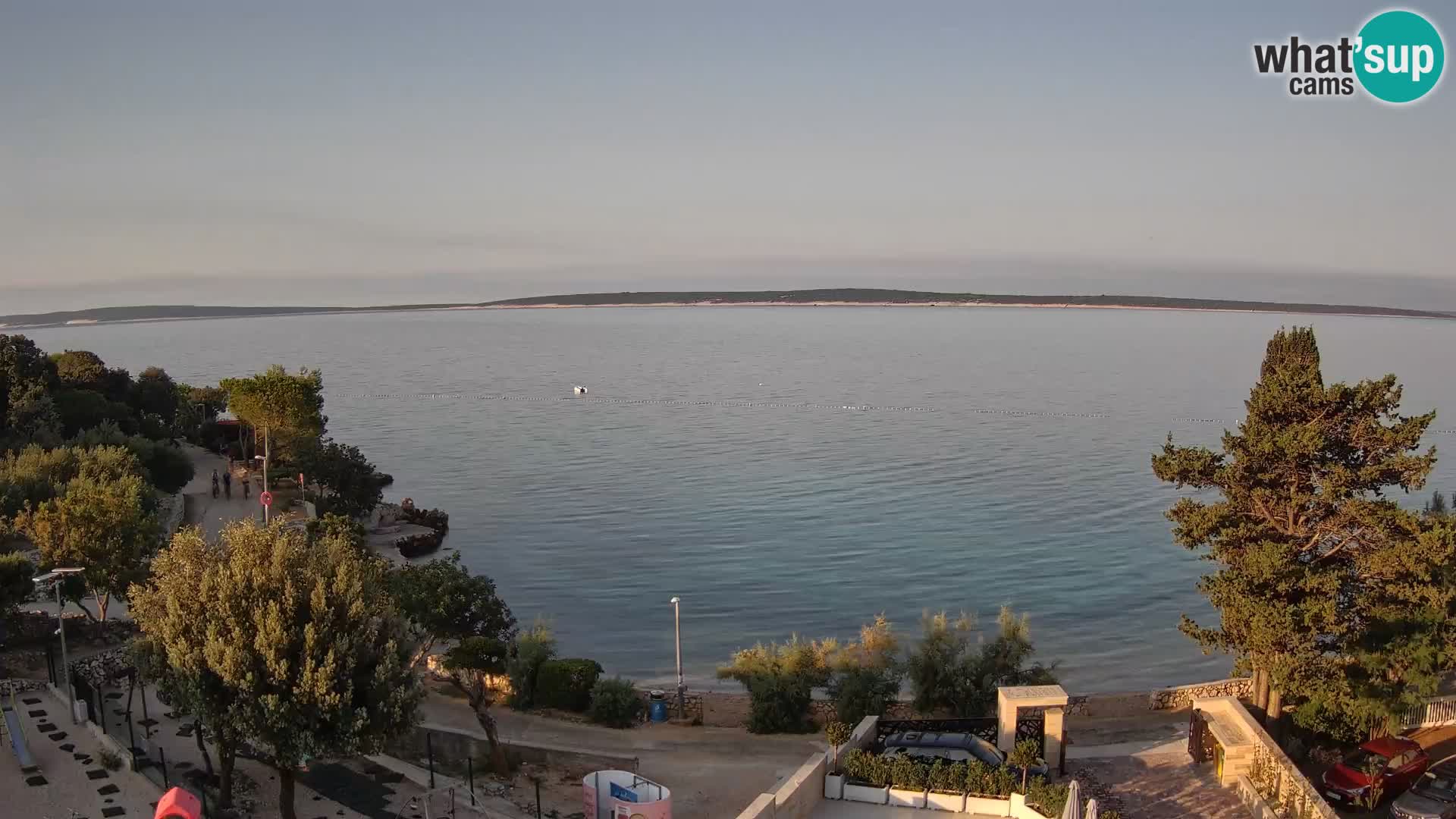 Webcam Plaža Male Mandre – Diretta dalla spiaggia sull’isola di Pag