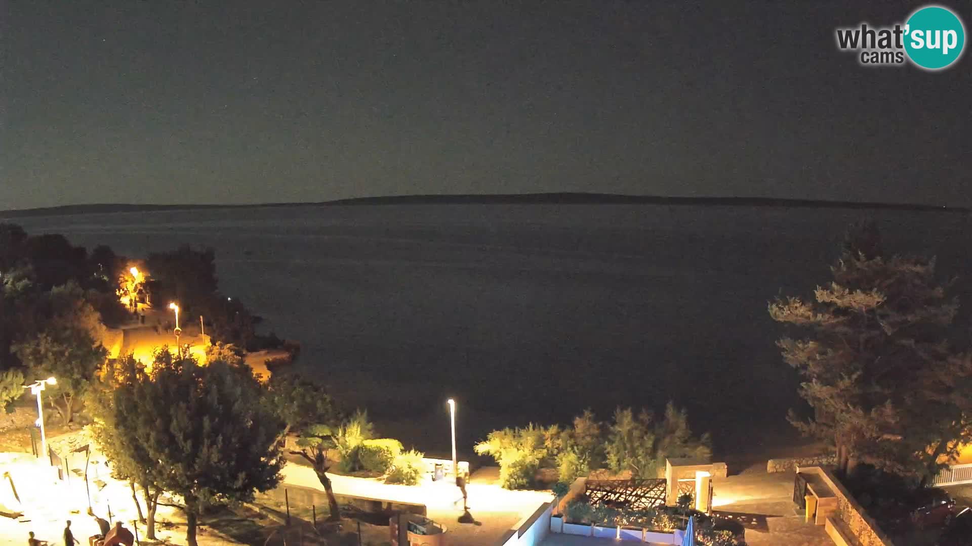 Webcam Strand Male Mandre – Liveblick von der Insel Pag