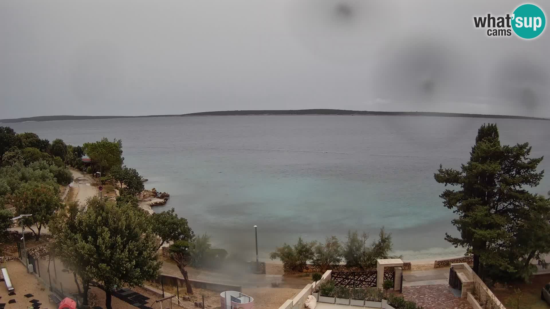 Webcam Strand Male Mandre – Liveblick von der Insel Pag