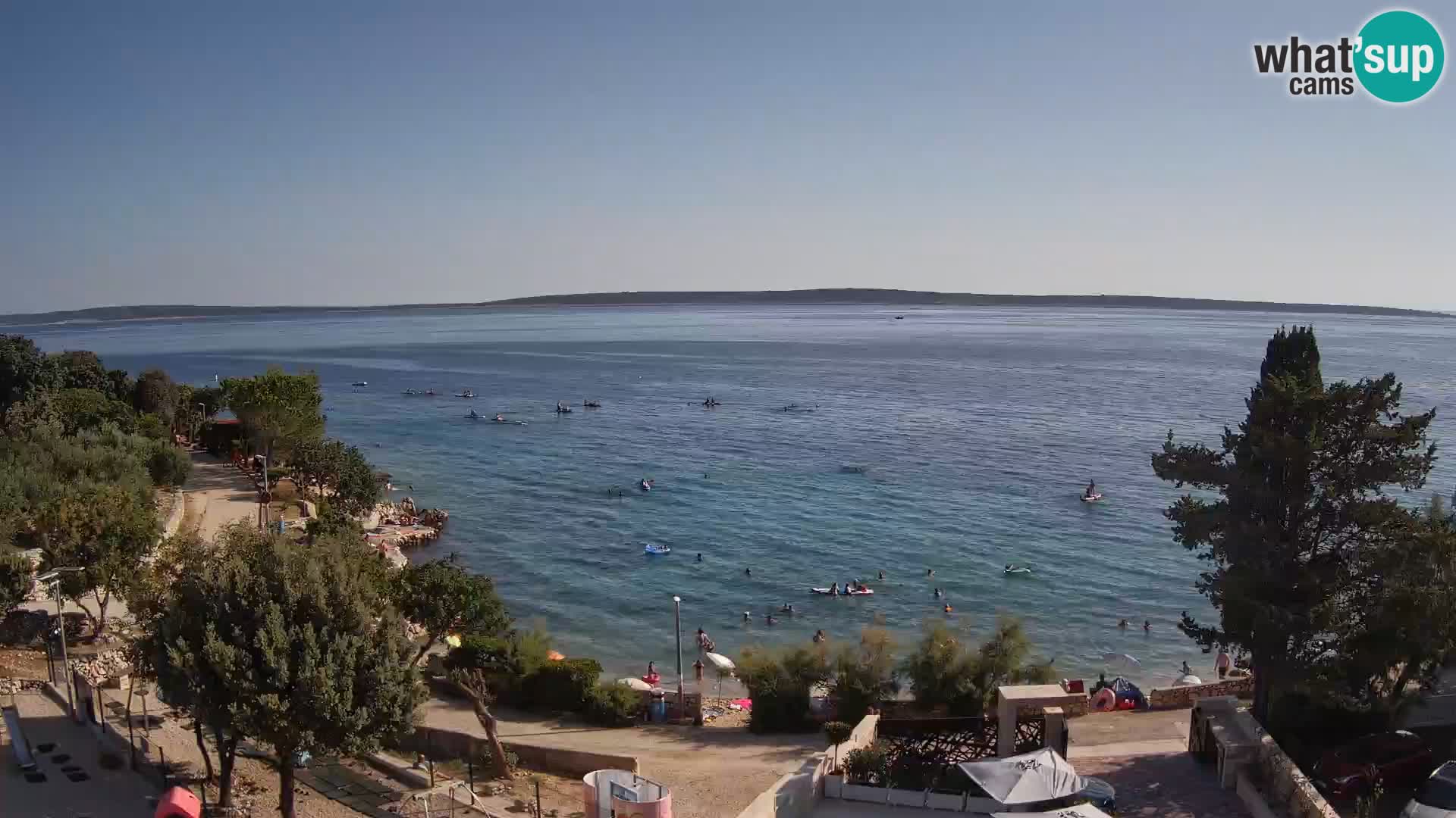 Webcam Plaža Male Mandre – Live View from Pag Island