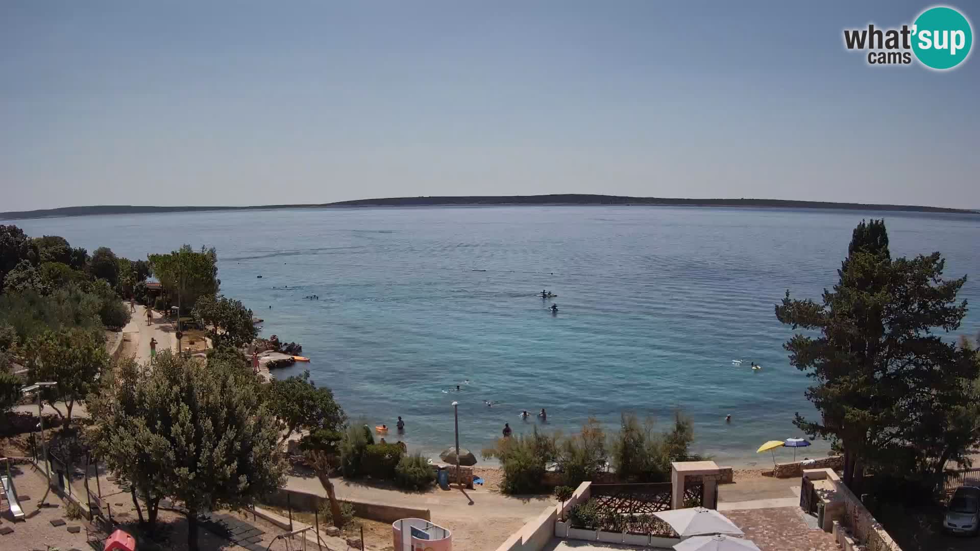 Webcam Plaža Male Mandre – Live View from Pag Island